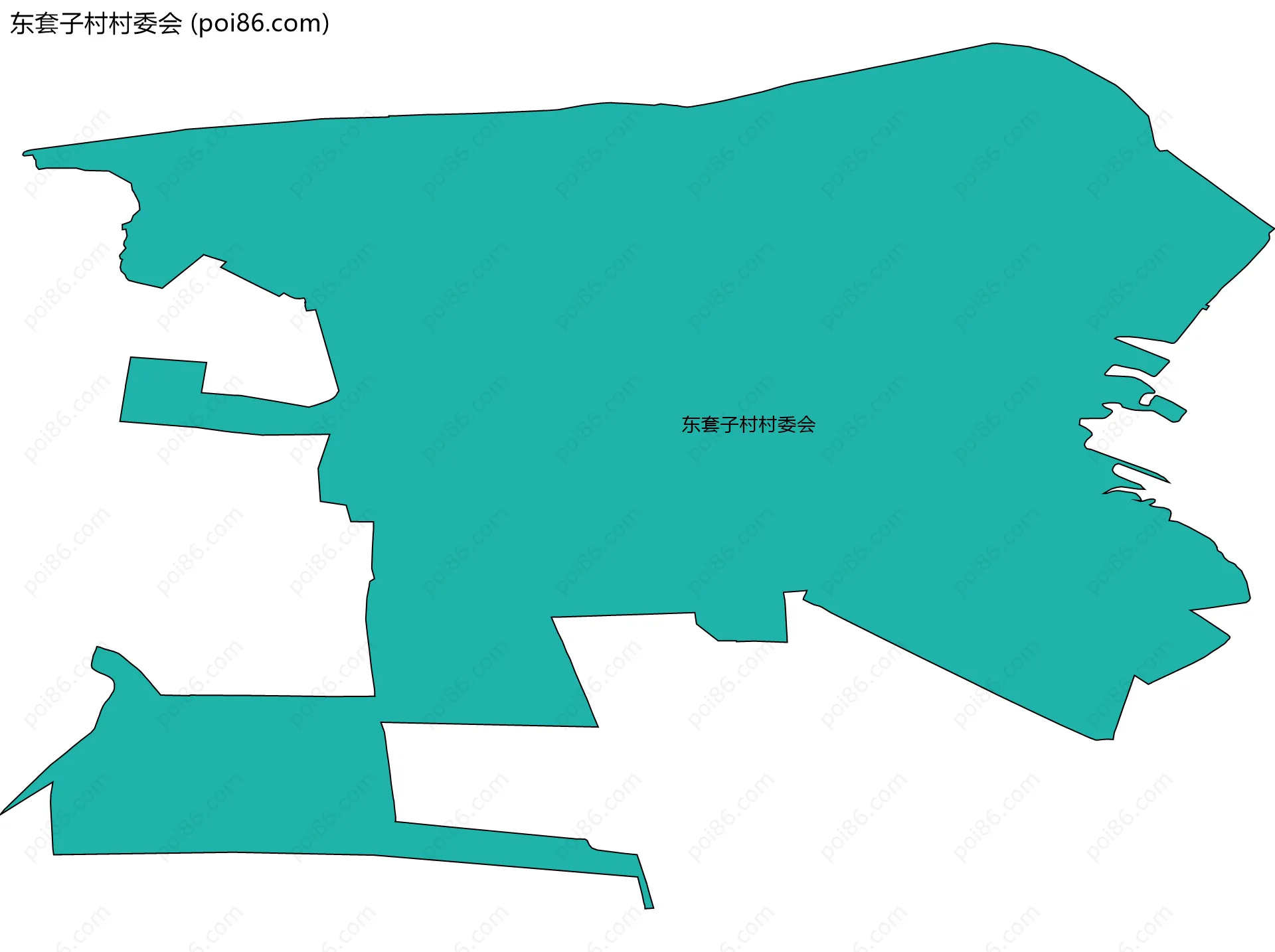东套子村村委会边界地图