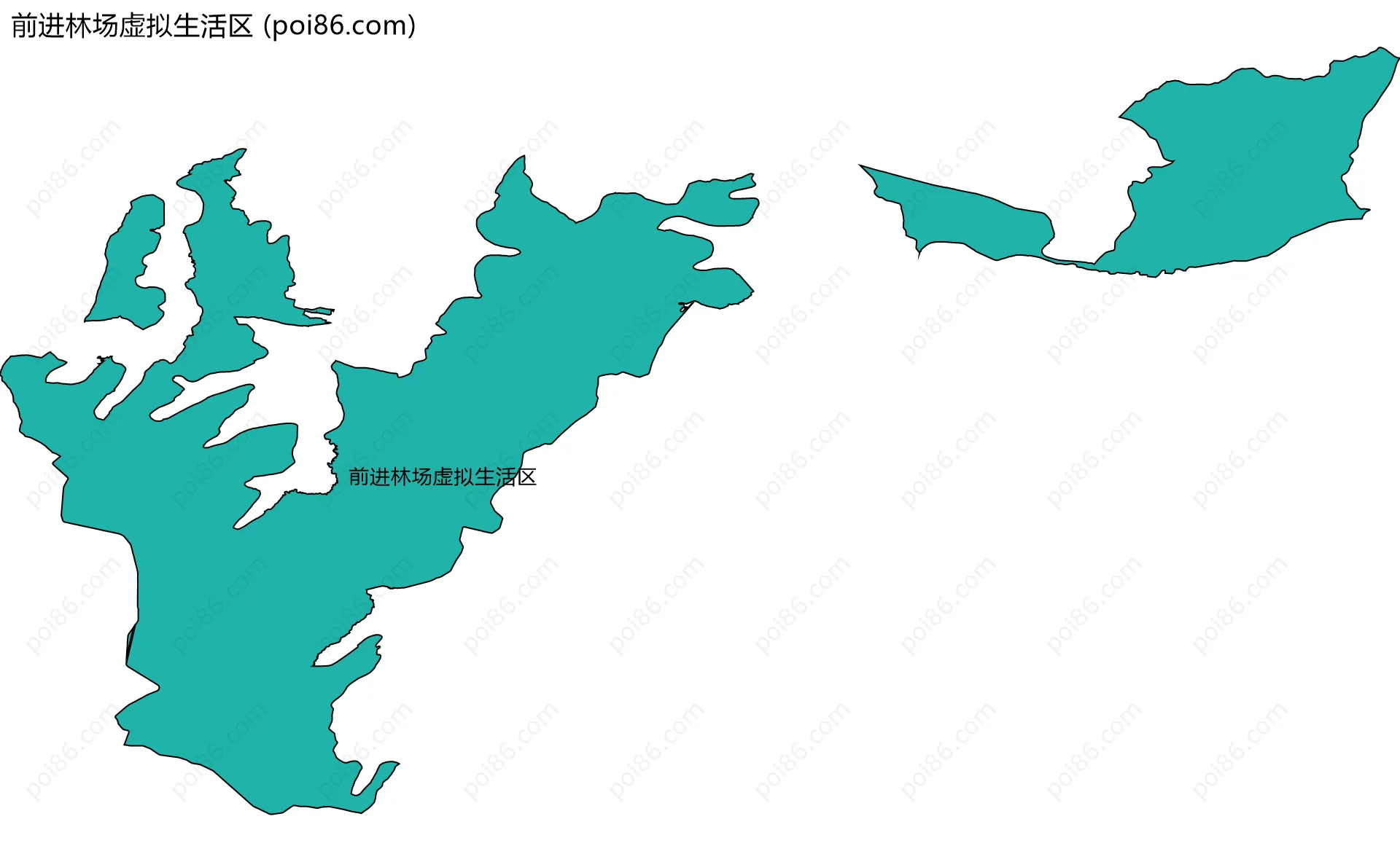 前进林场虚拟生活区边界地图
