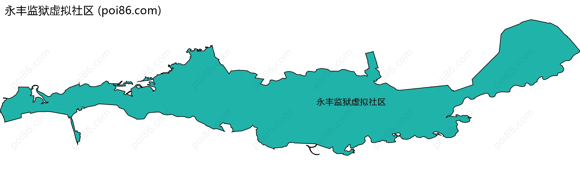 永丰监狱虚拟社区边界地图