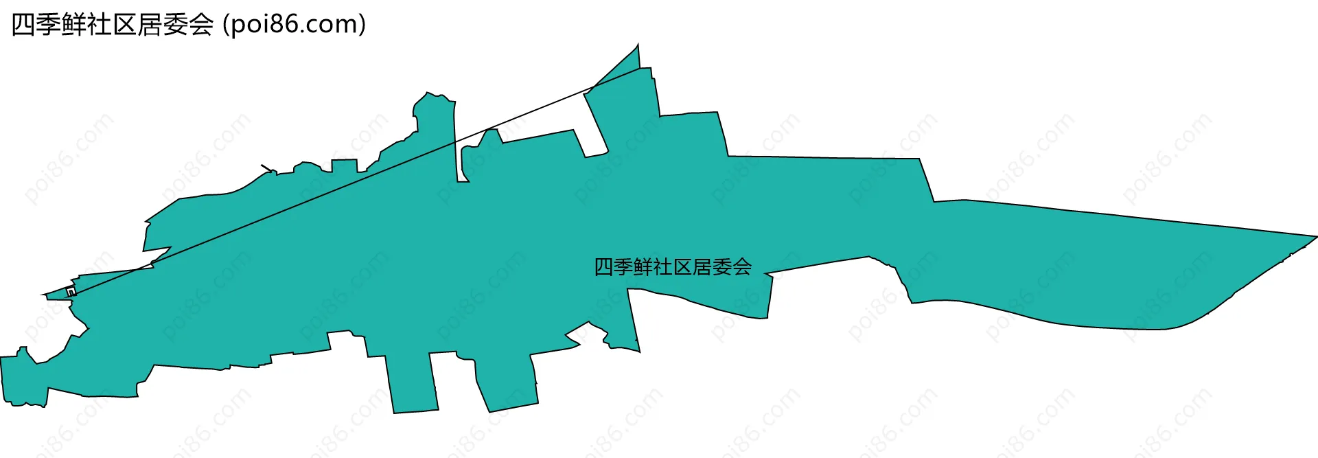 四季鲜社区居委会边界地图