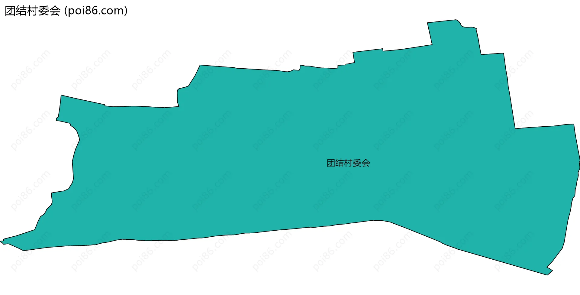 团结村委会边界地图