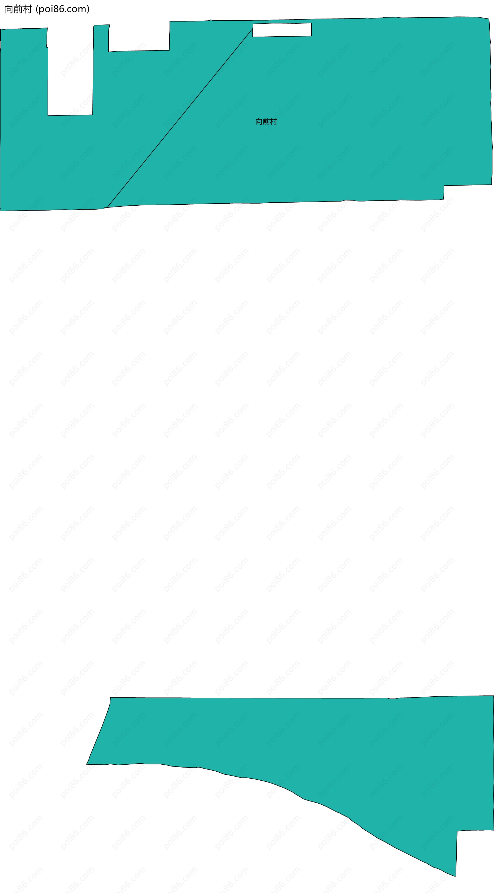 向前村边界地图