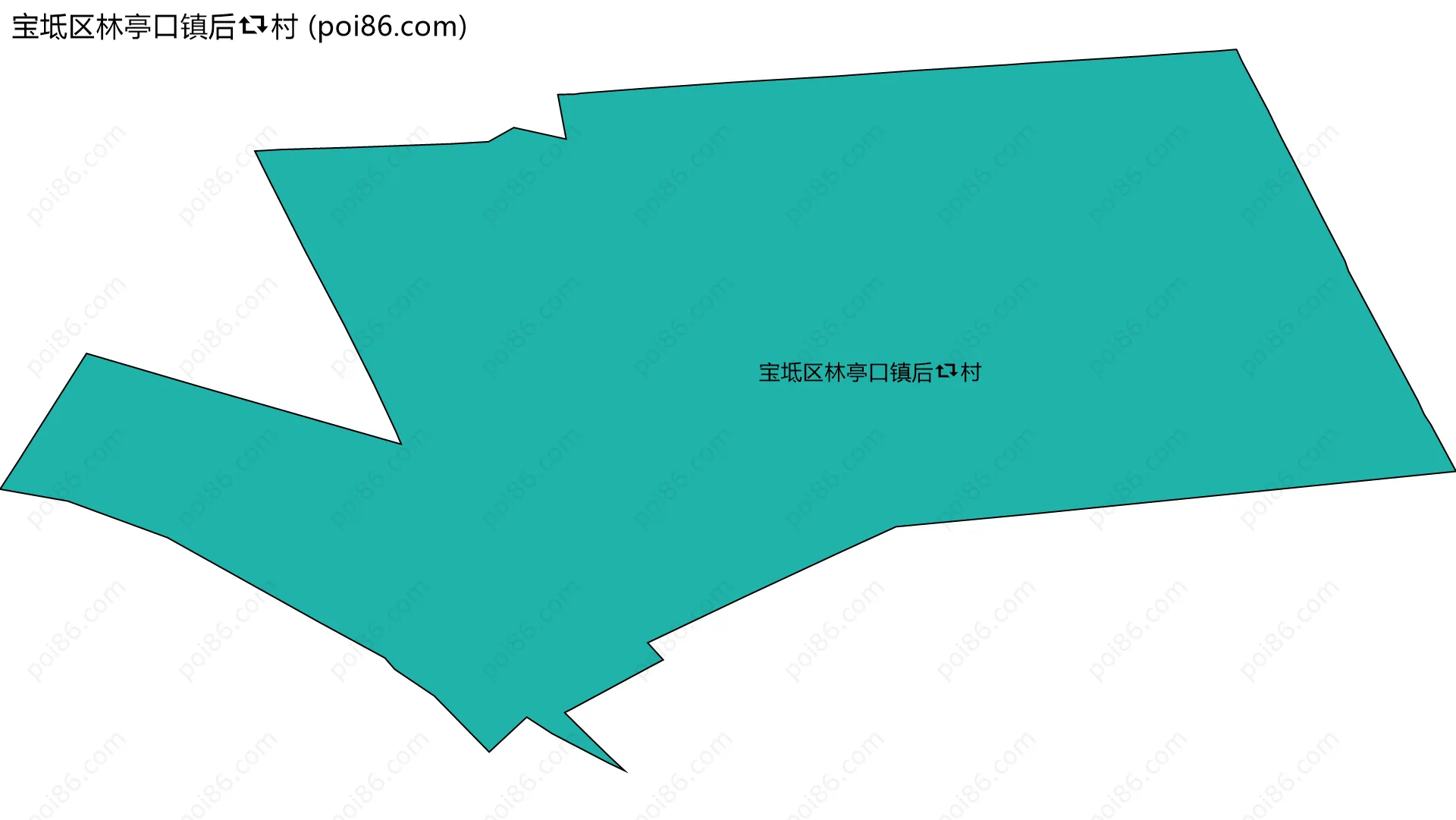 宝坻区林亭口镇后村边界地图