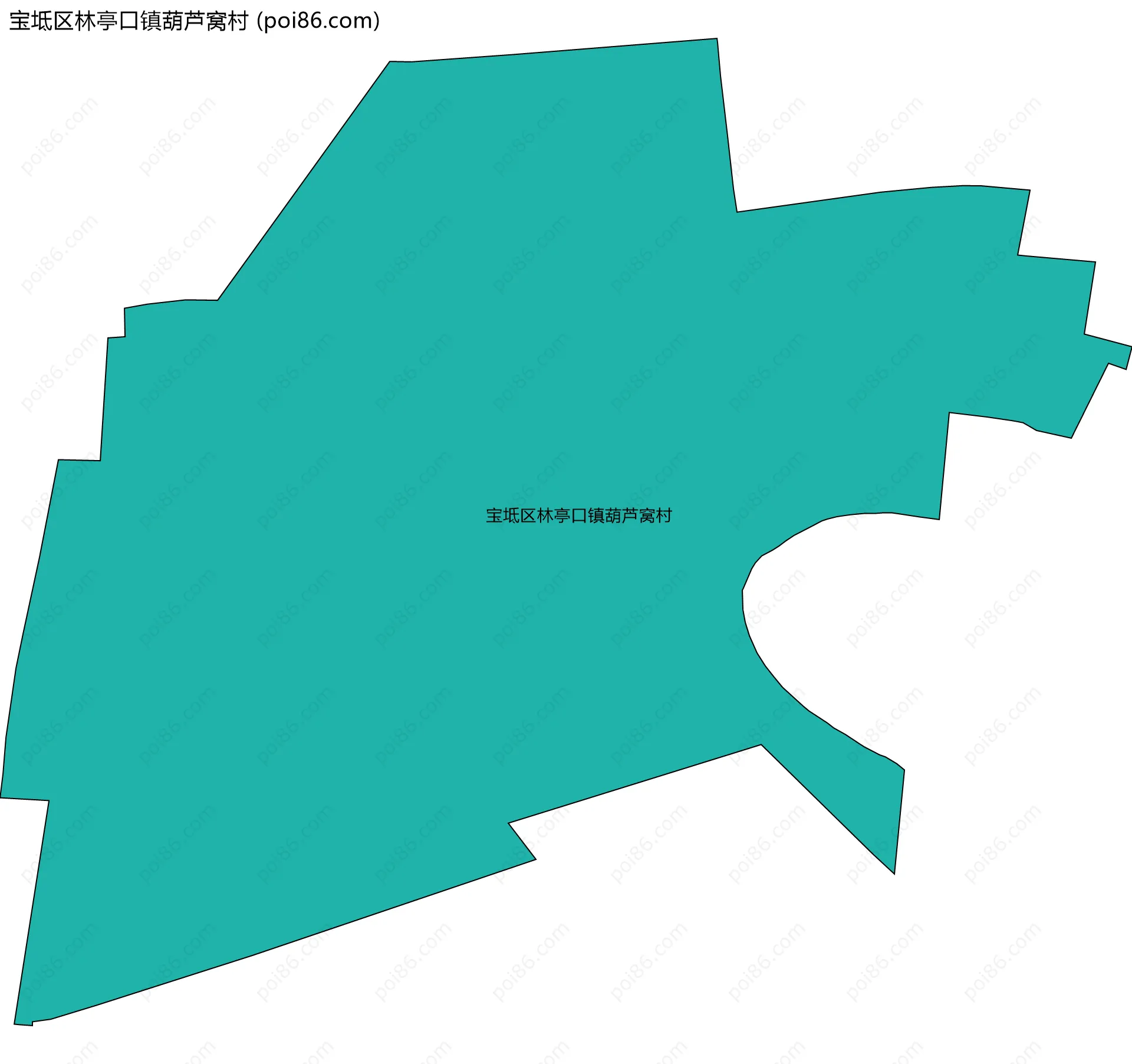 宝坻区林亭口镇葫芦窝村边界地图