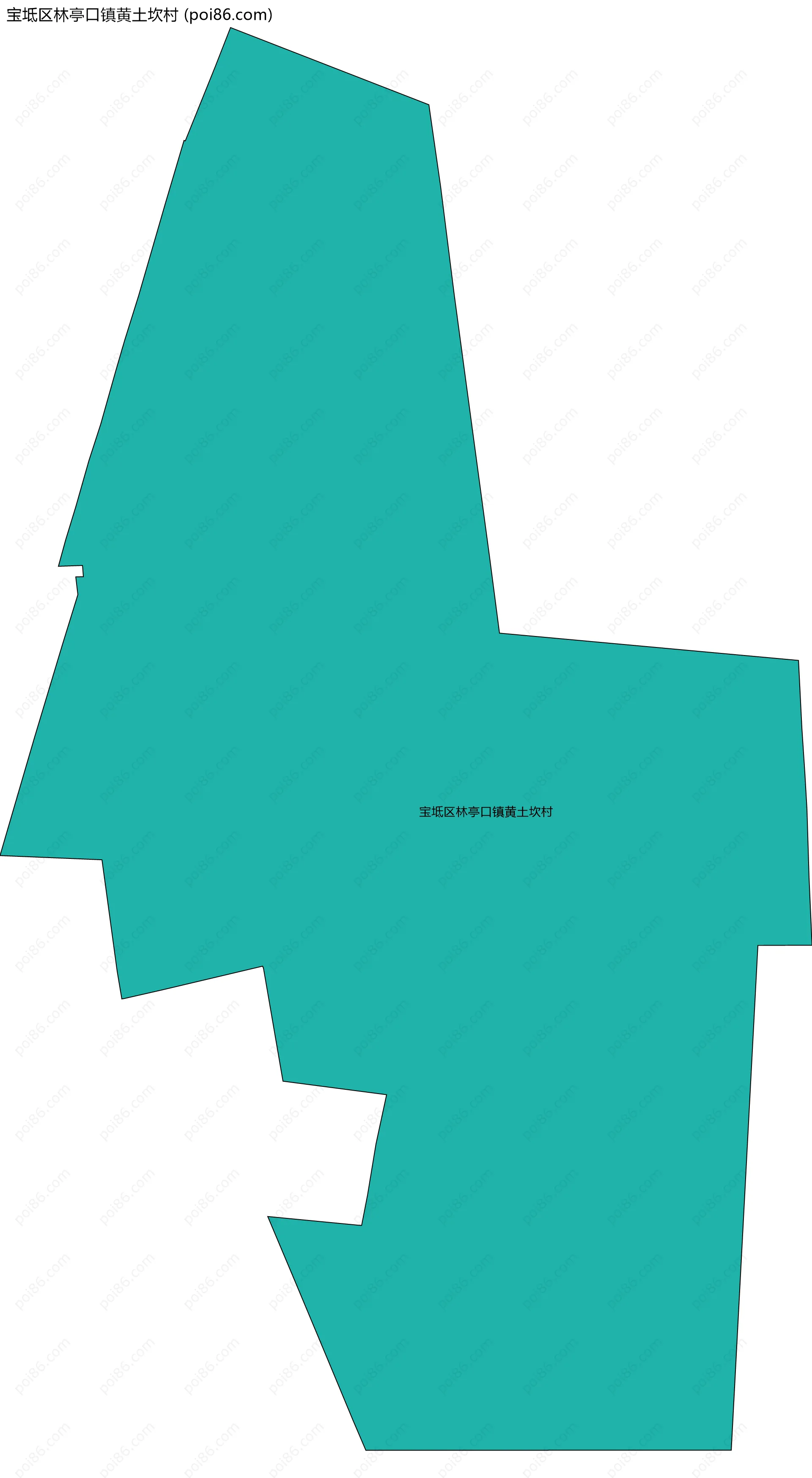 宝坻区林亭口镇黄土坎村边界地图