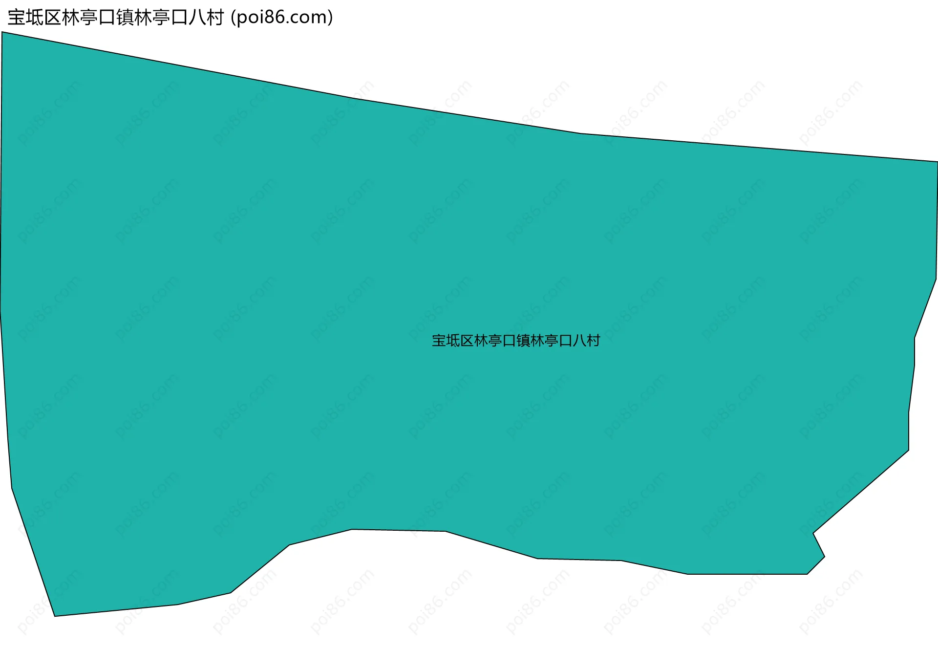 宝坻区林亭口镇林亭口八村边界地图