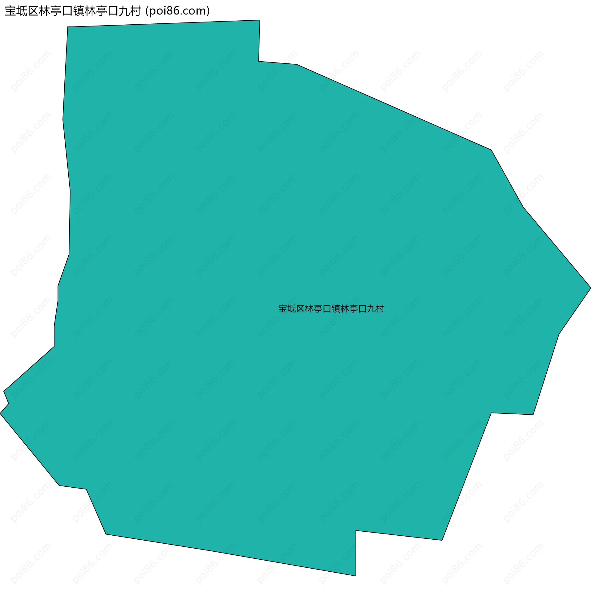 宝坻区林亭口镇林亭口九村边界地图