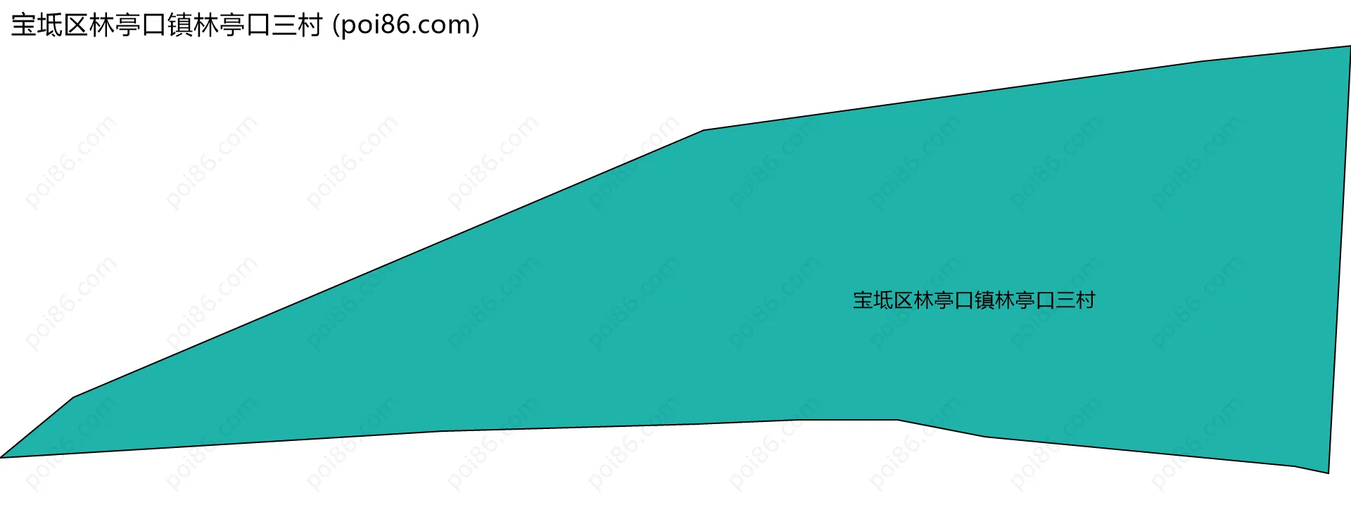宝坻区林亭口镇林亭口三村边界地图