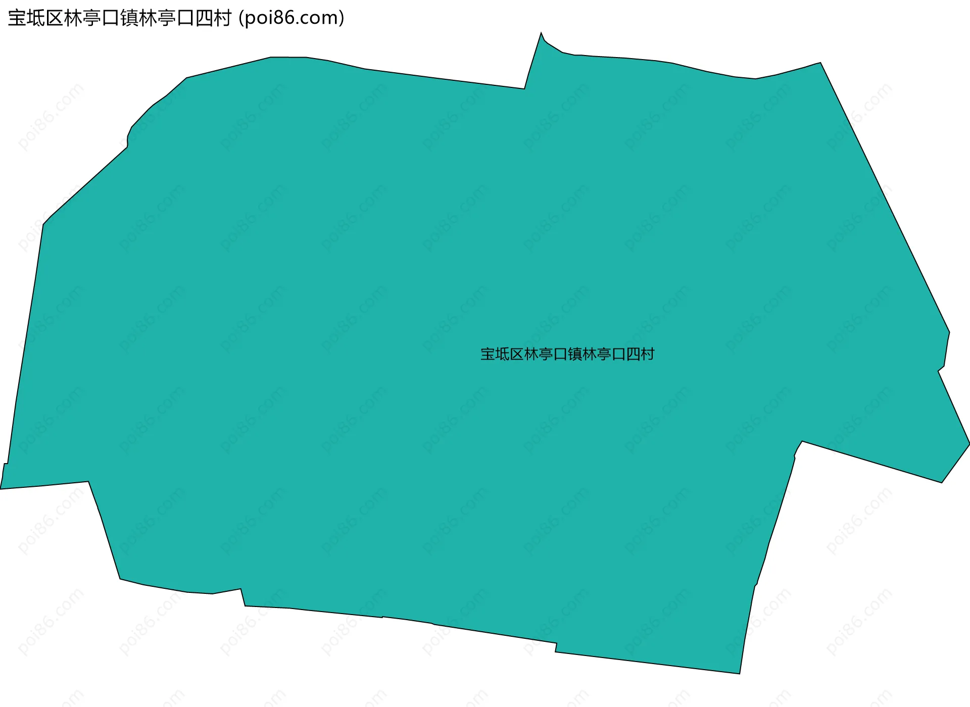 宝坻区林亭口镇林亭口四村边界地图