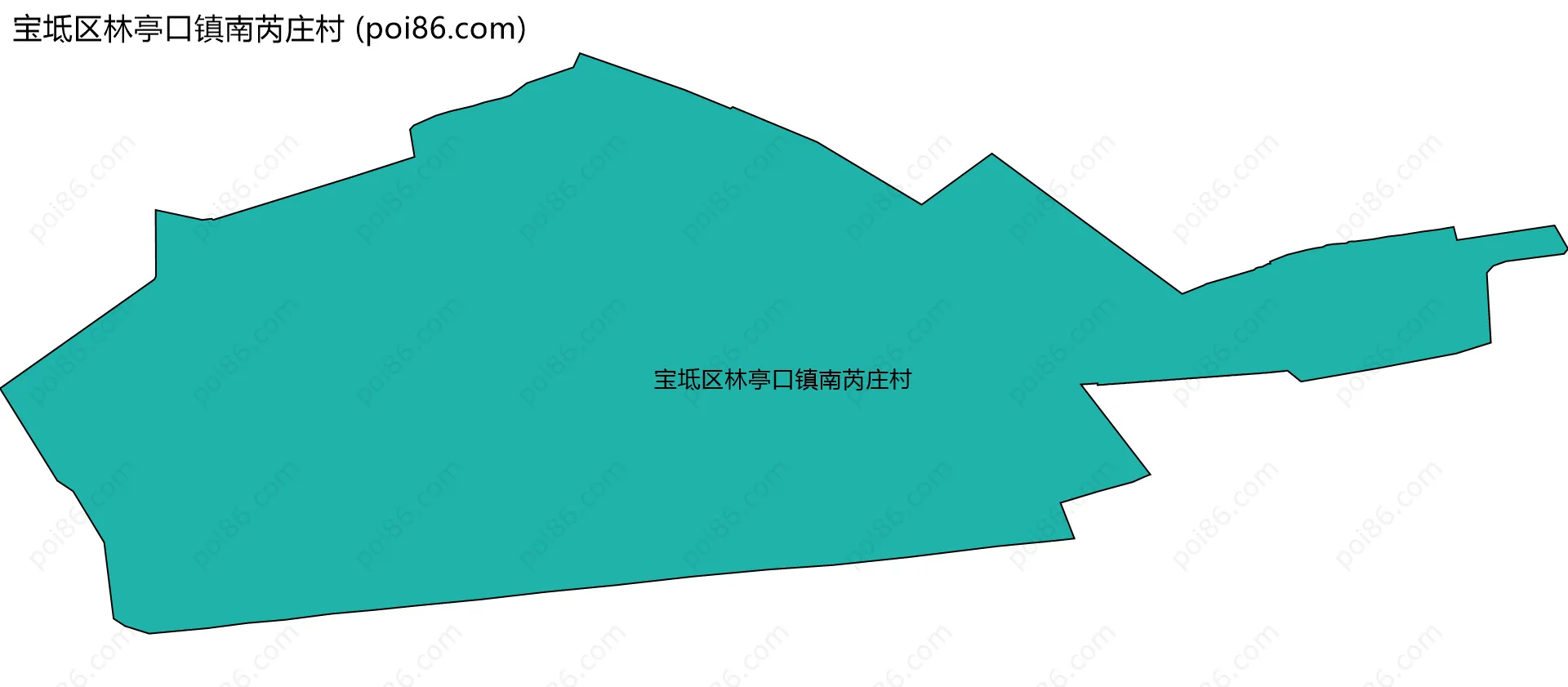 宝坻区林亭口镇南芮庄村边界地图