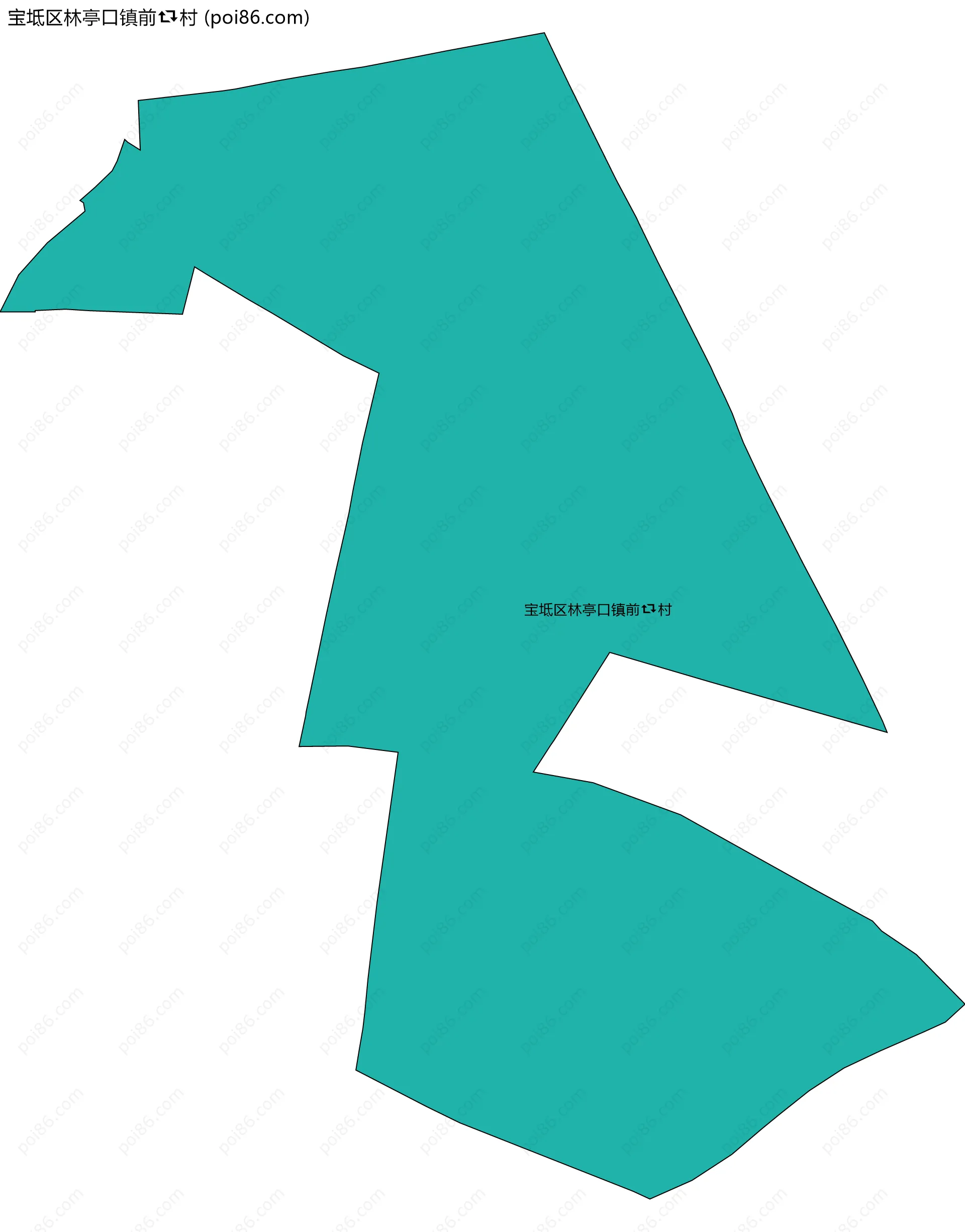 宝坻区林亭口镇前村边界地图