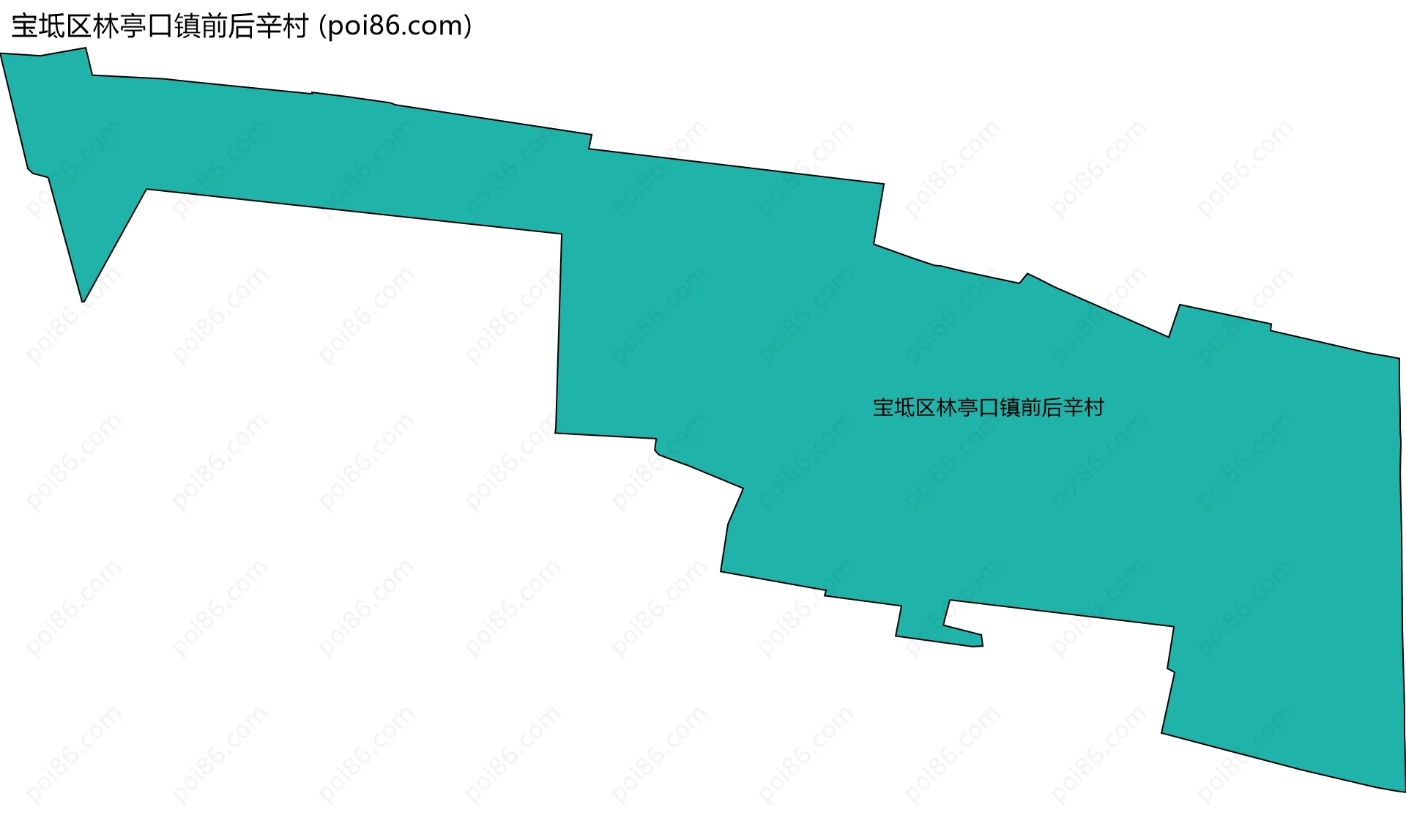 宝坻区林亭口镇前后辛村边界地图