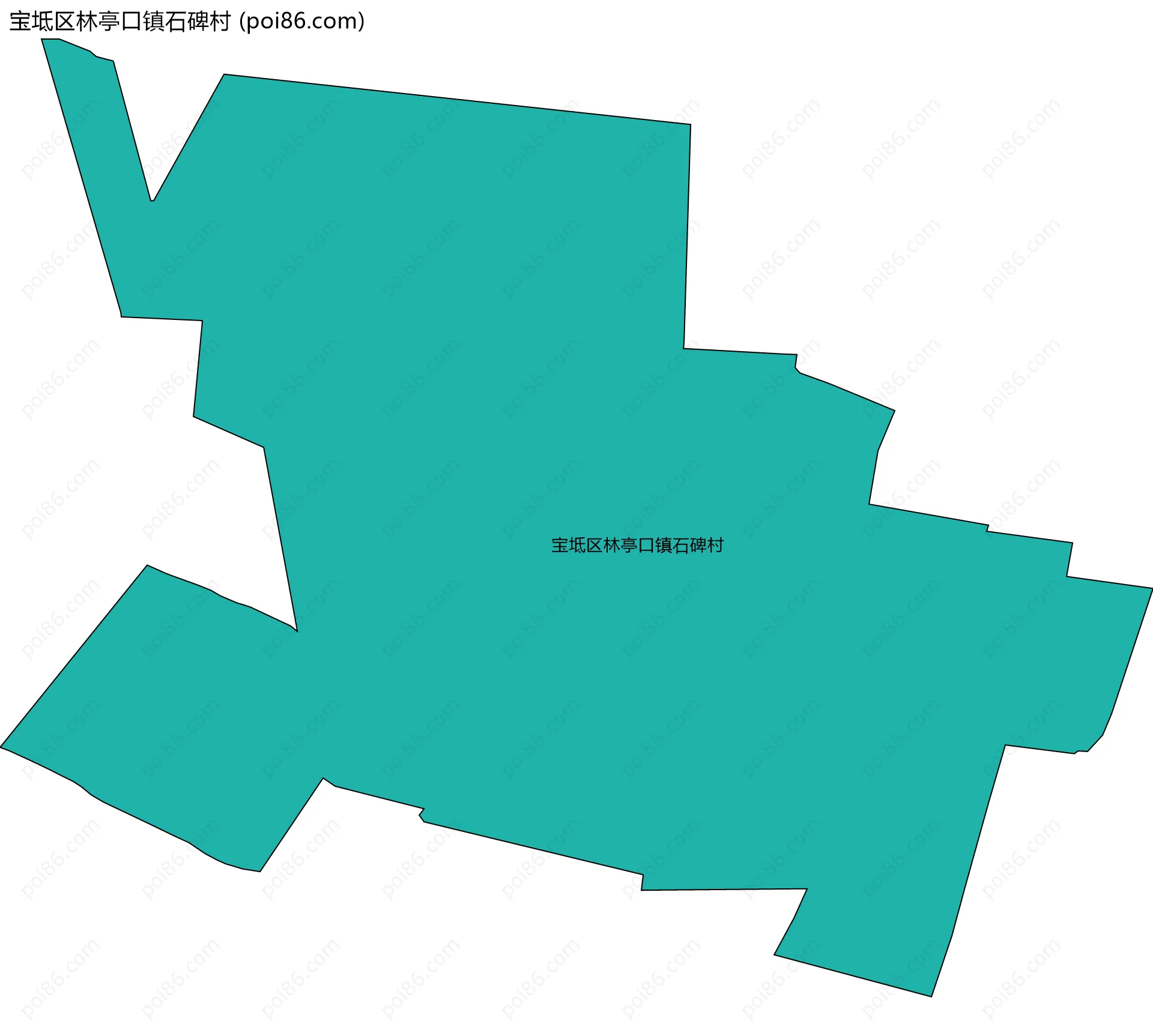 宝坻区林亭口镇石碑村边界地图