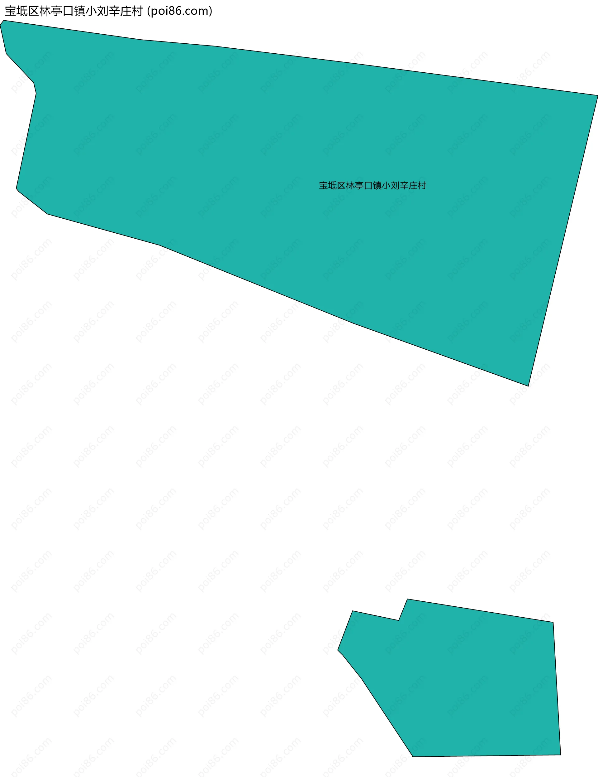 宝坻区林亭口镇小刘辛庄村边界地图
