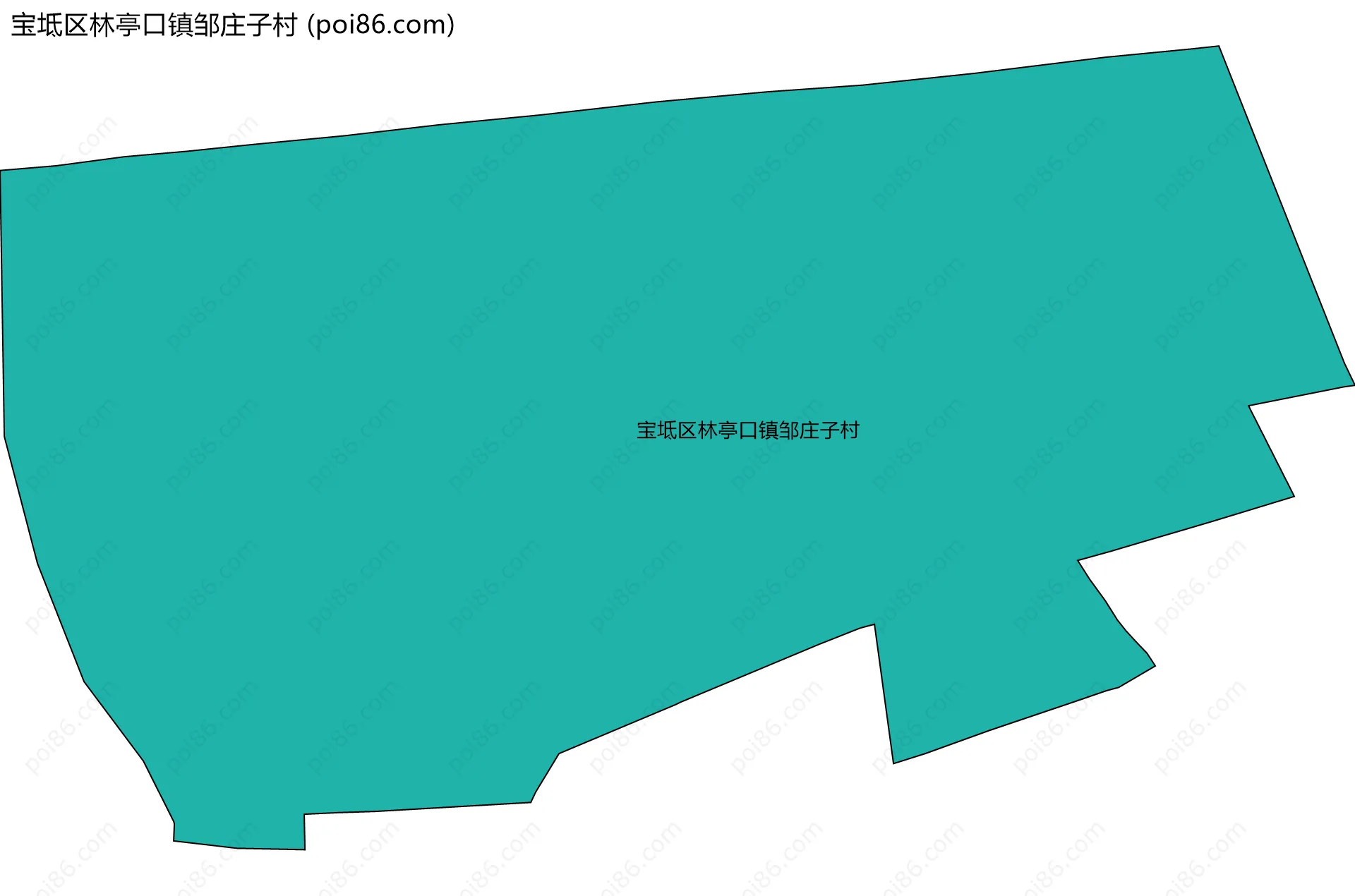 宝坻区林亭口镇邹庄子村边界地图