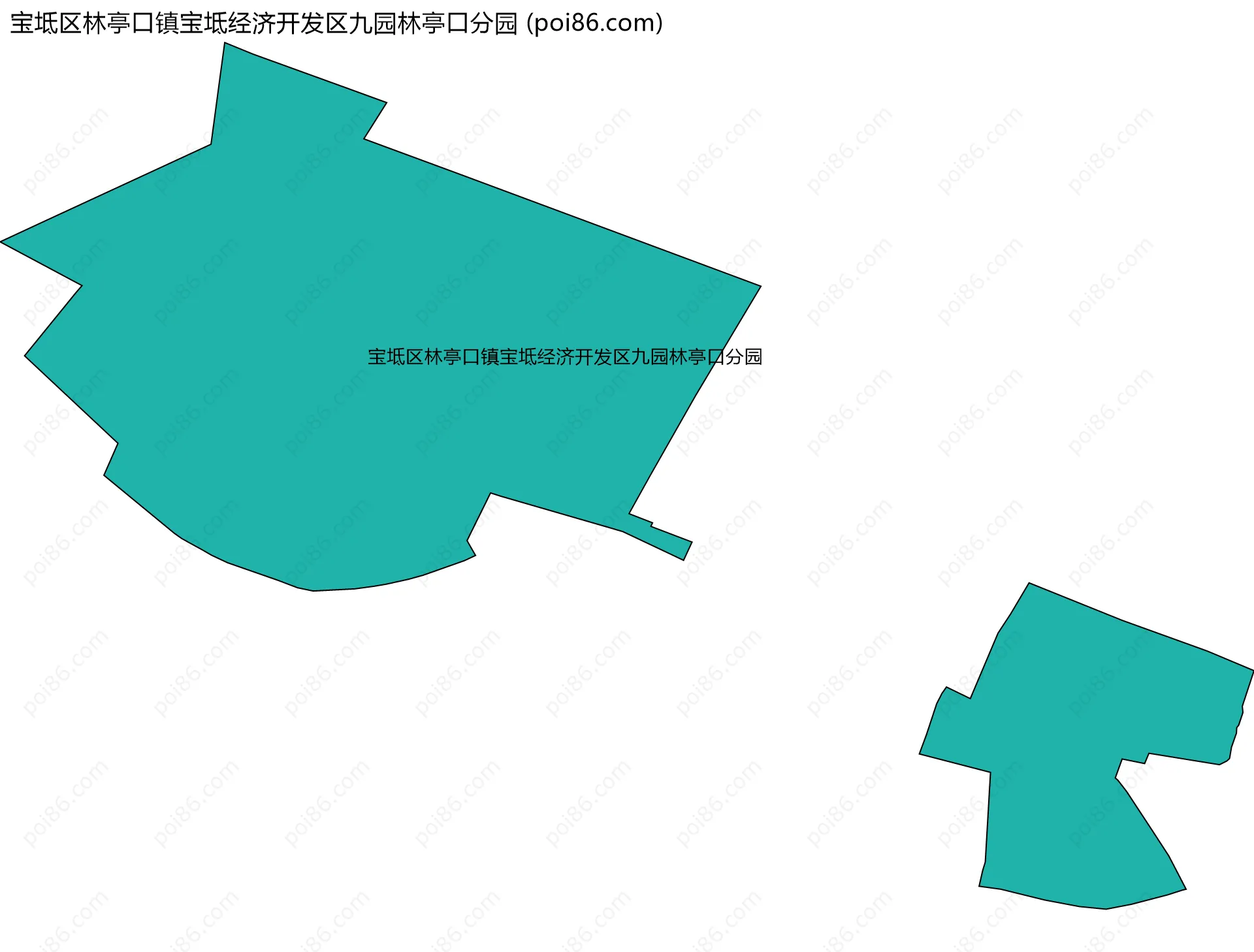宝坻区林亭口镇宝坻经济开发区九园林亭口分园边界地图