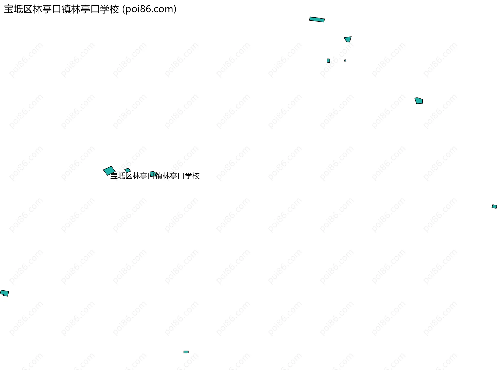 宝坻区林亭口镇林亭口学校边界地图