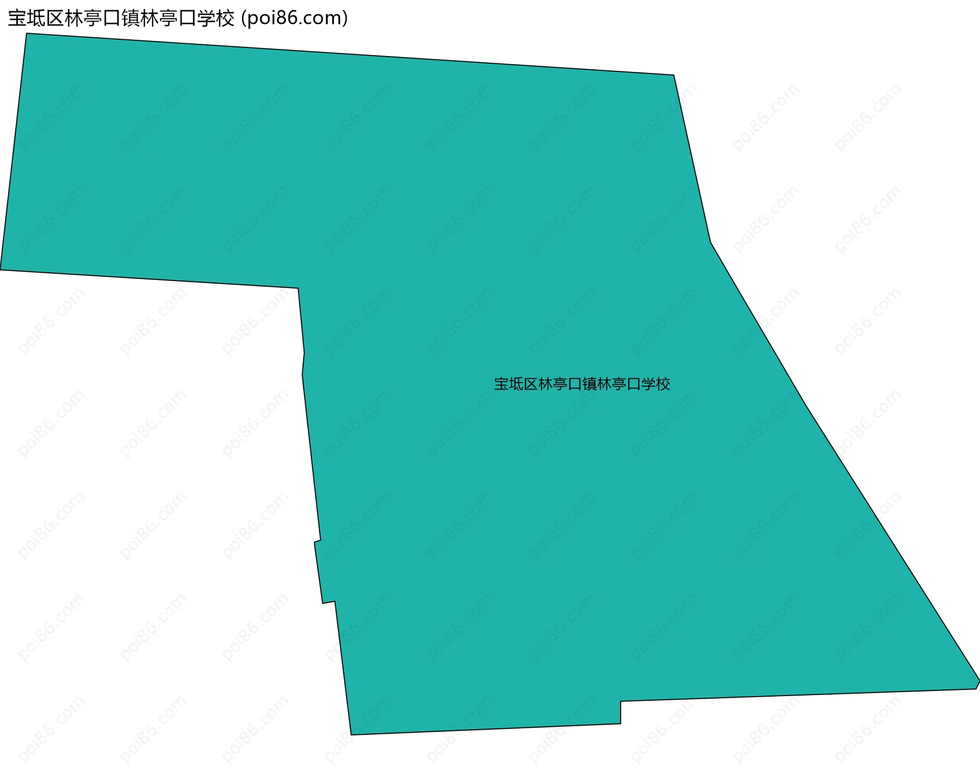 宝坻区林亭口镇林亭口学校边界地图