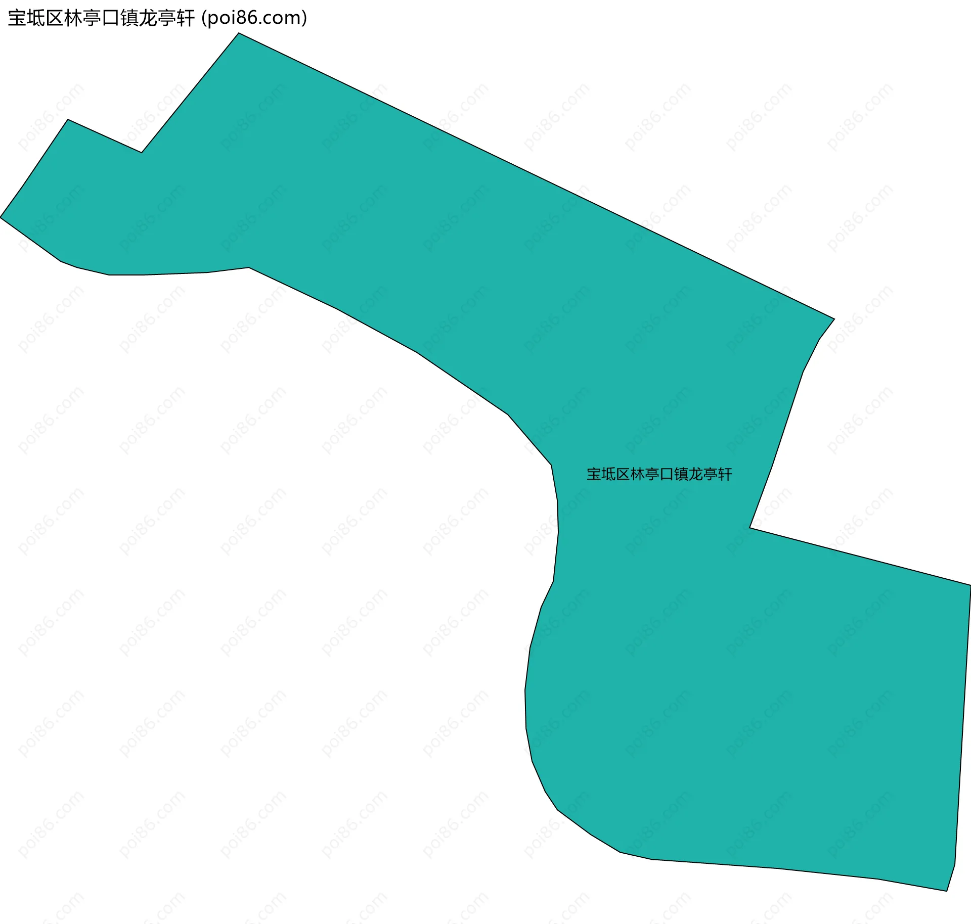 宝坻区林亭口镇龙亭轩边界地图