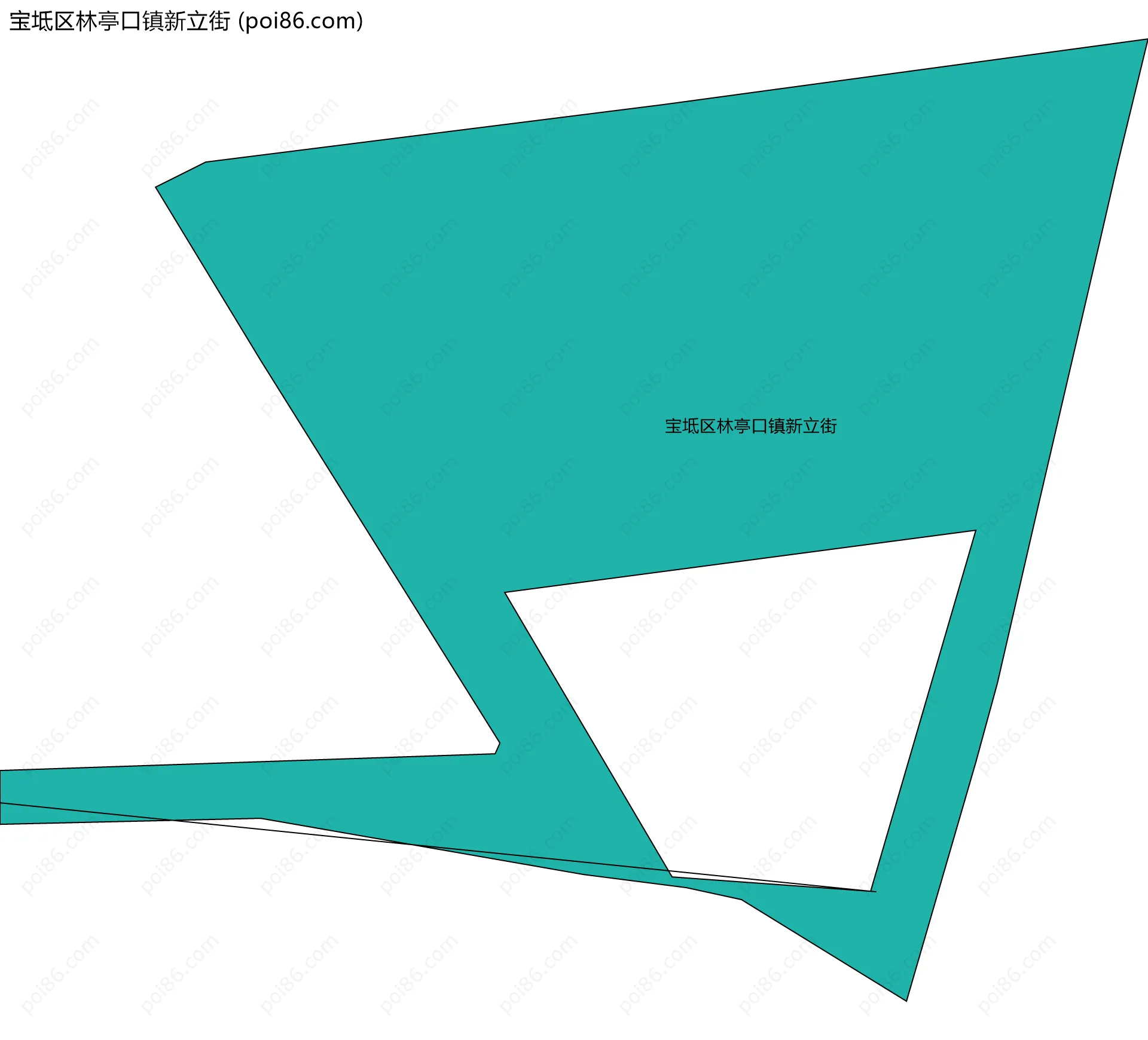 宝坻区林亭口镇新立街边界地图