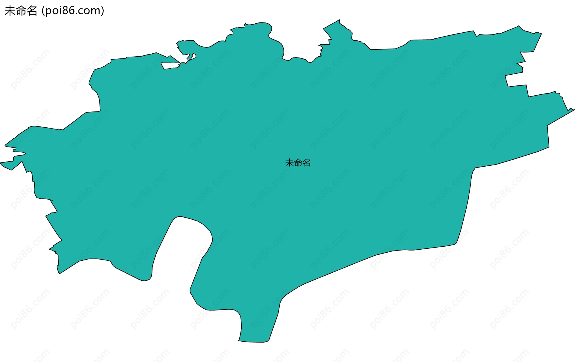 未命名边界地图