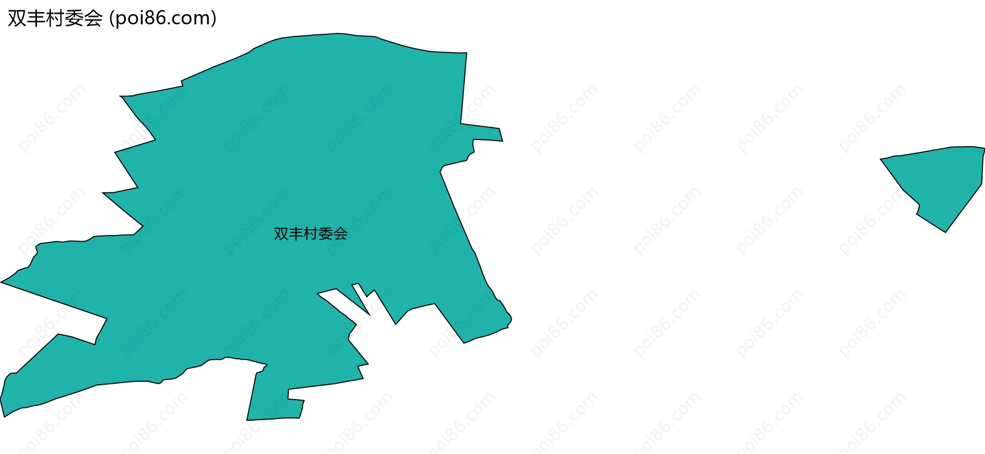 双丰村委会边界地图