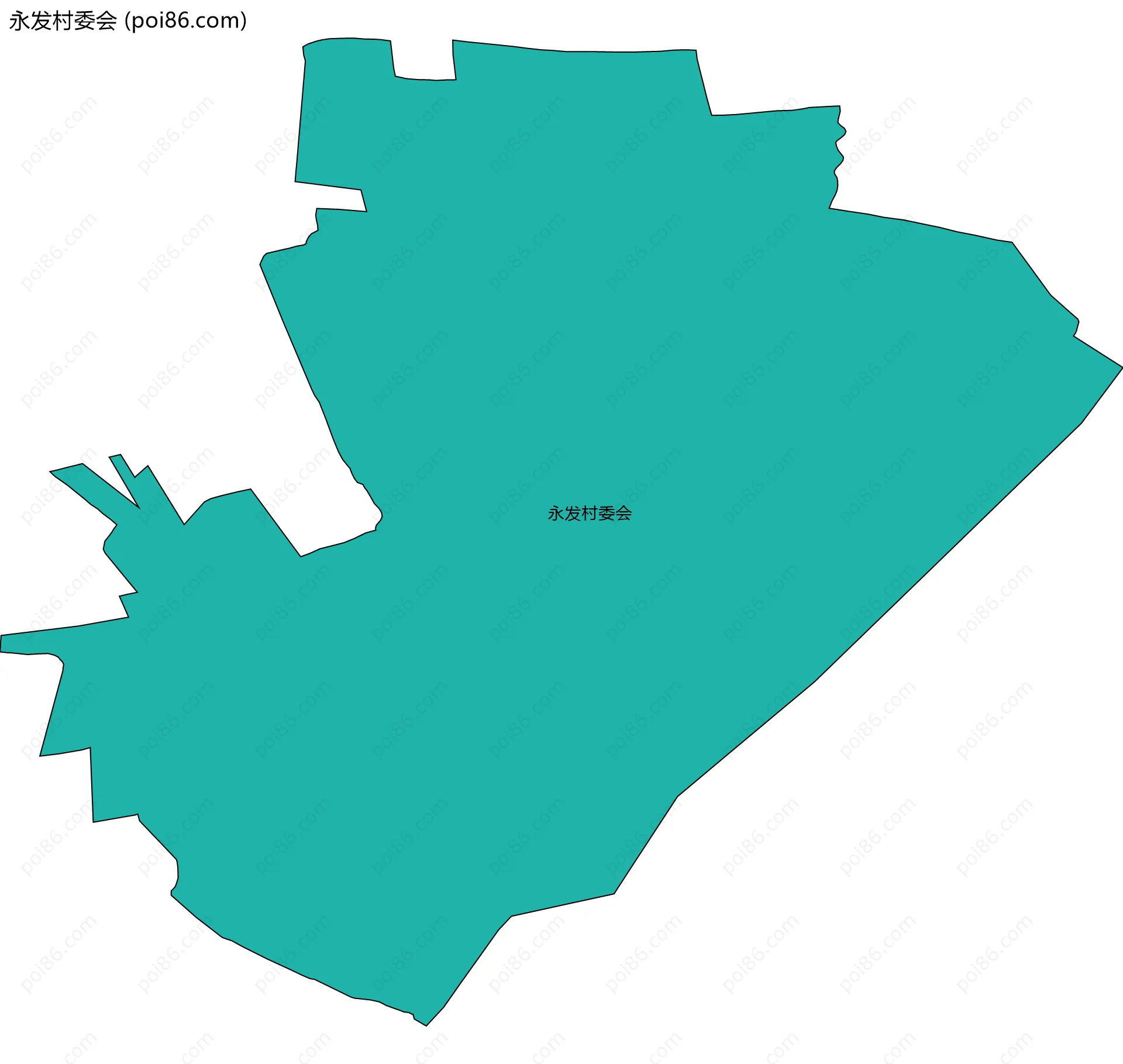 永发村委会边界地图