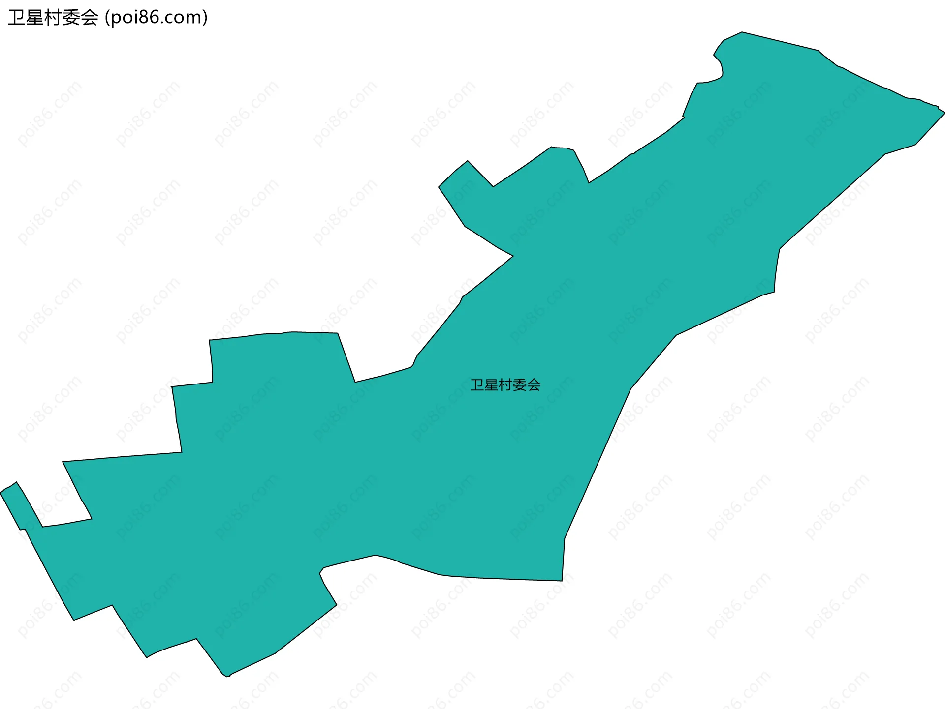 卫星村委会边界地图