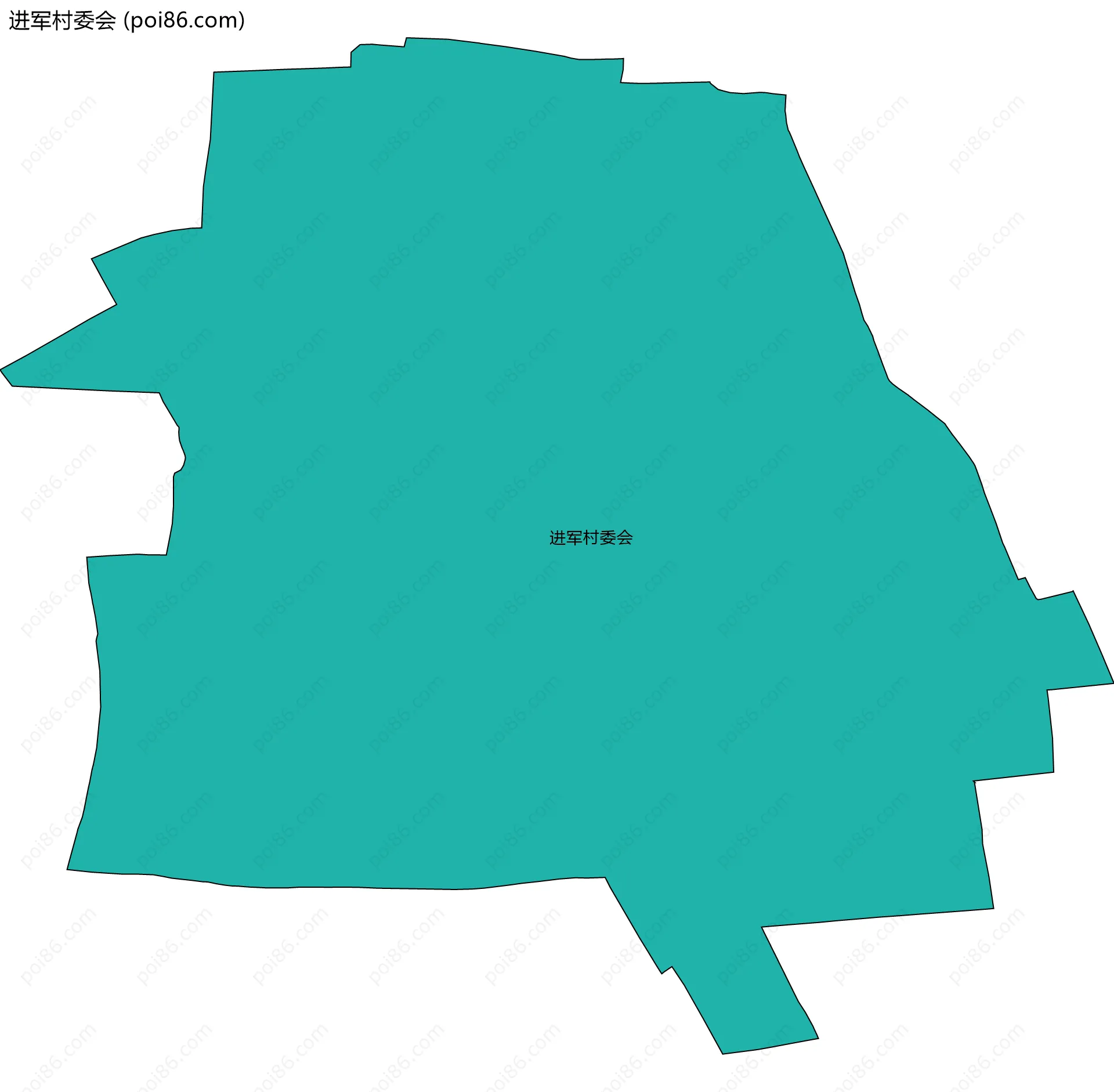 进军村委会边界地图
