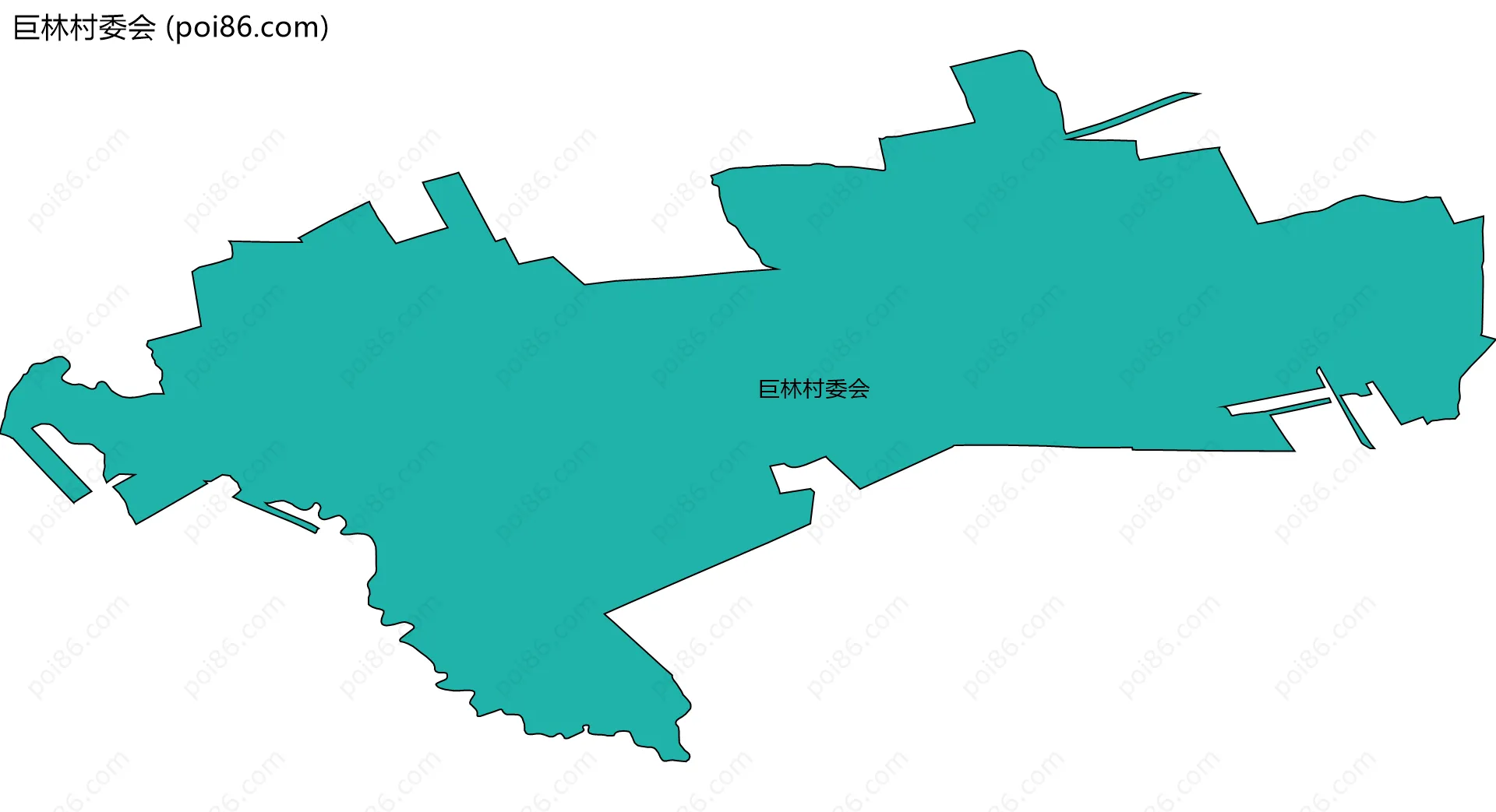 巨林村委会边界地图
