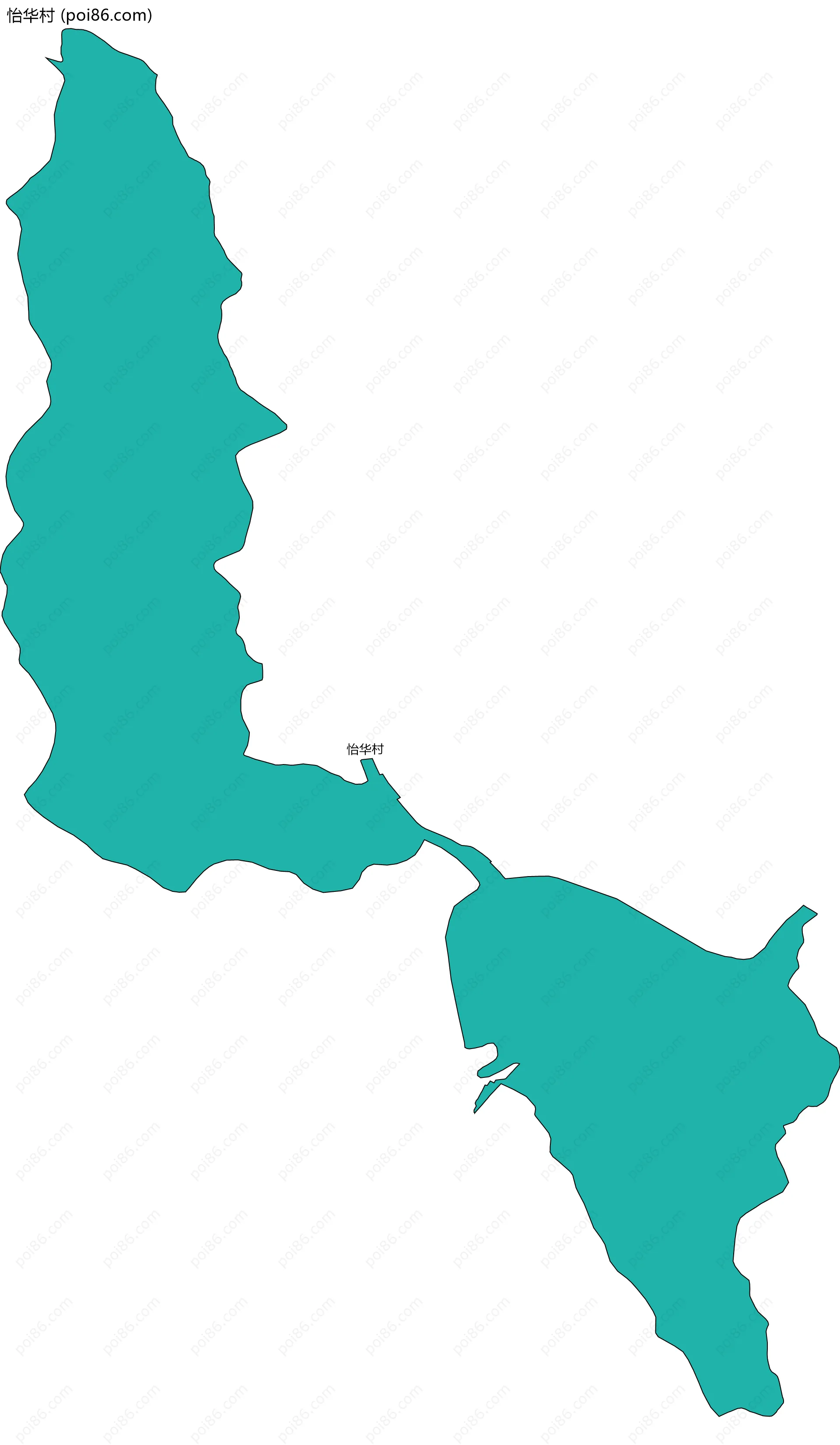 怡华村边界地图