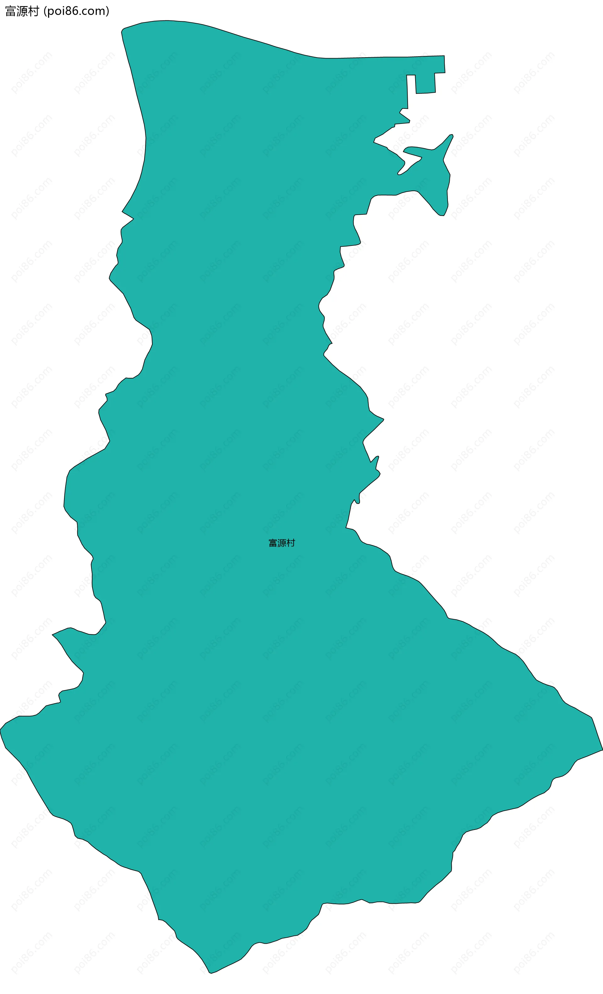 富源村边界地图