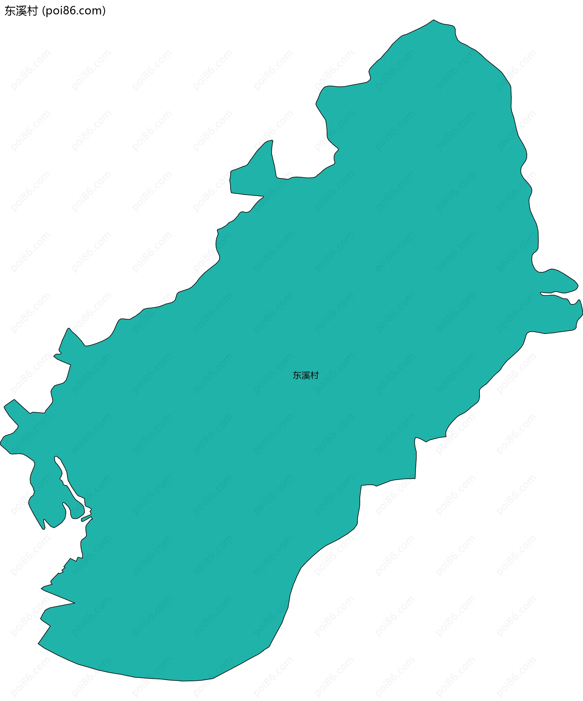 东溪村边界地图