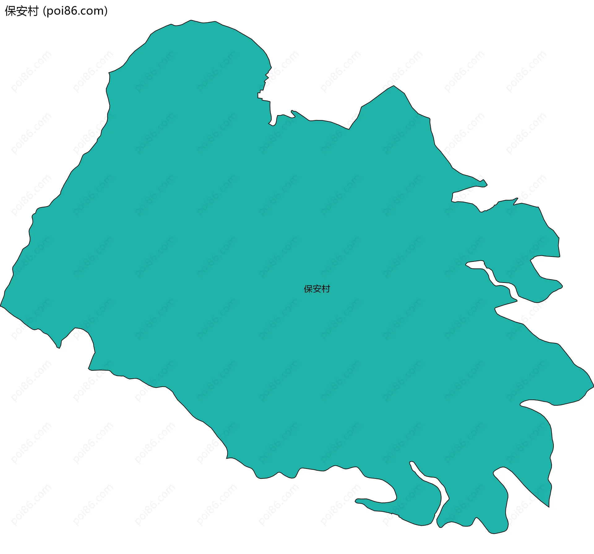 保安村边界地图