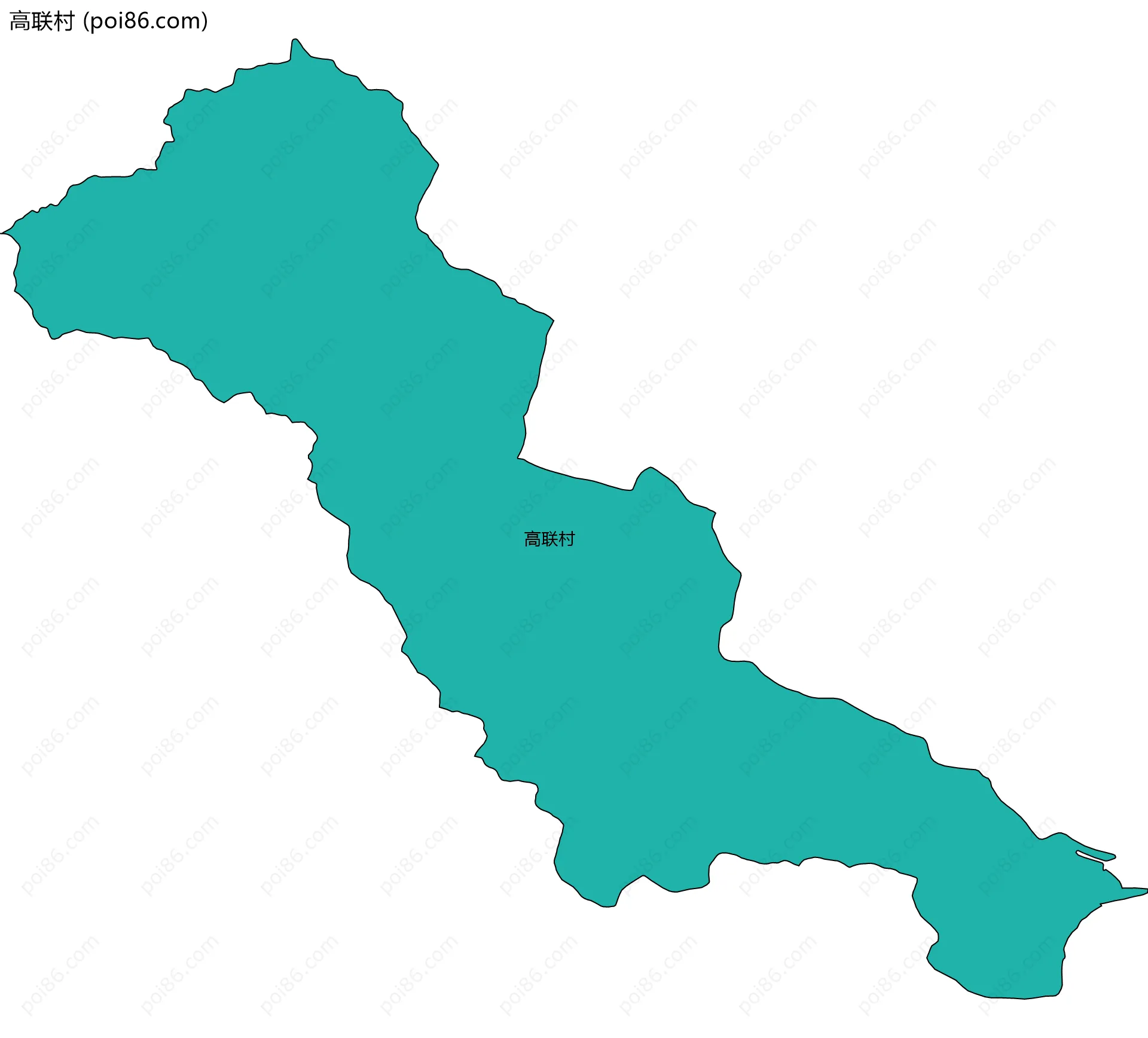 高联村边界地图