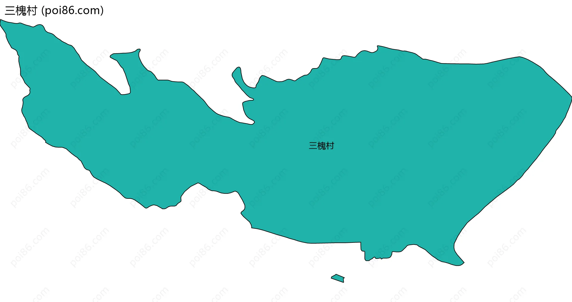 三槐村边界地图