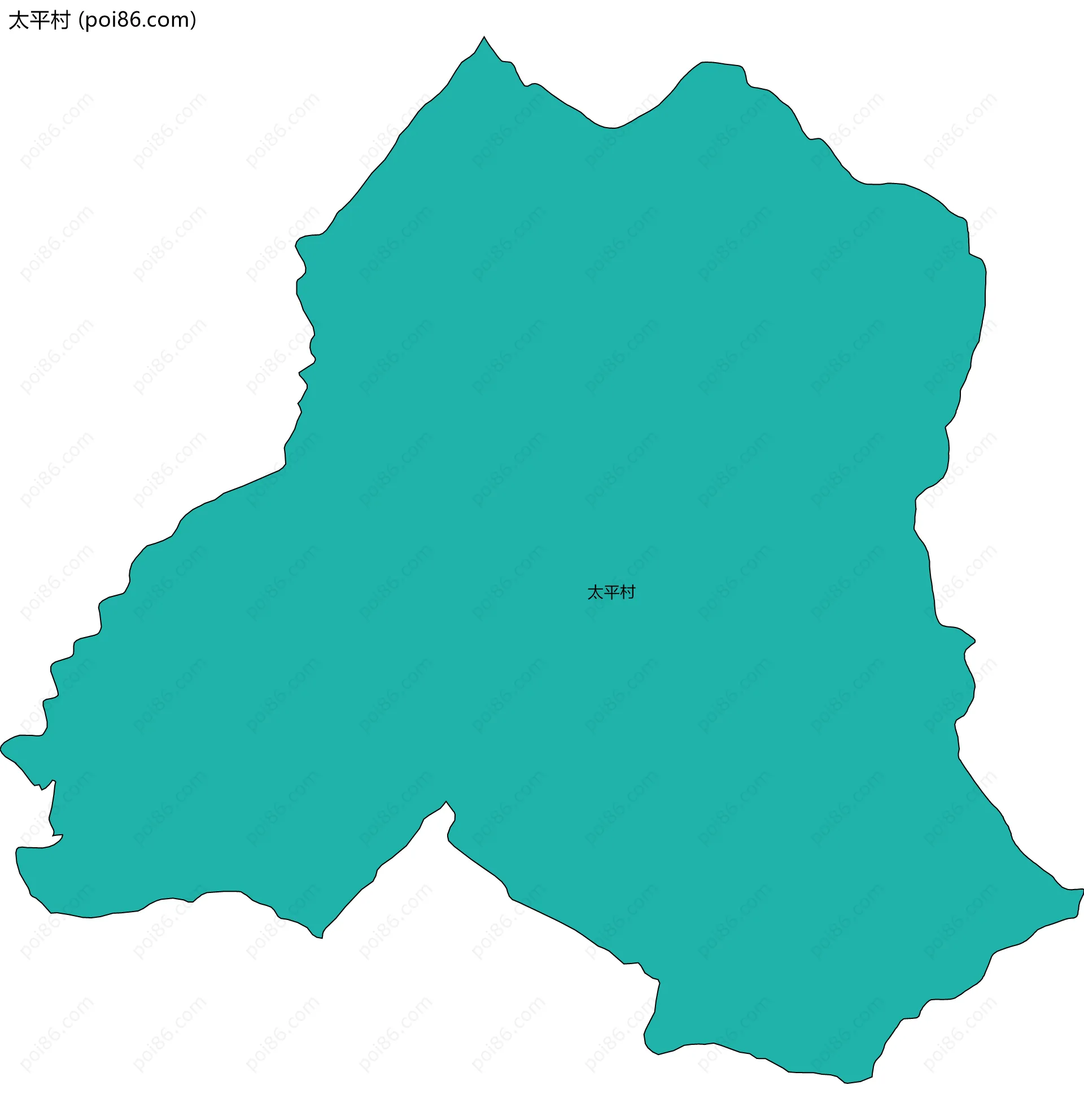 太平村边界地图