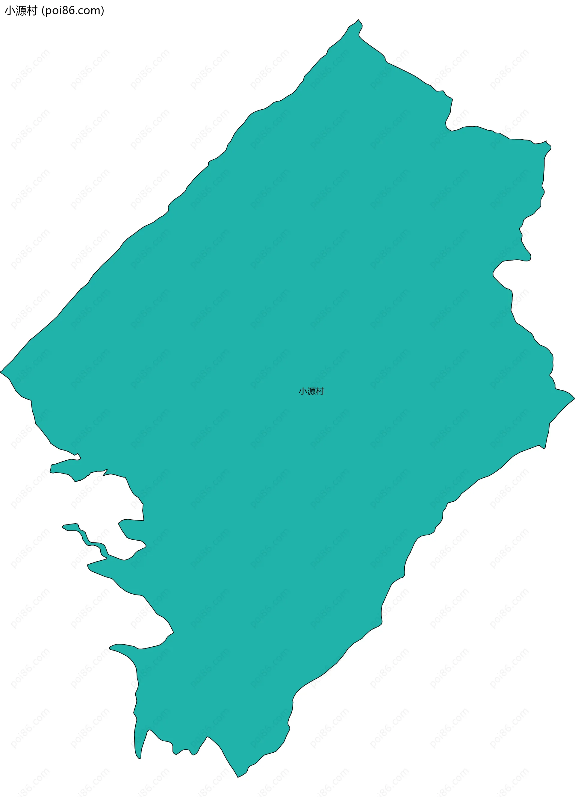 小源村边界地图