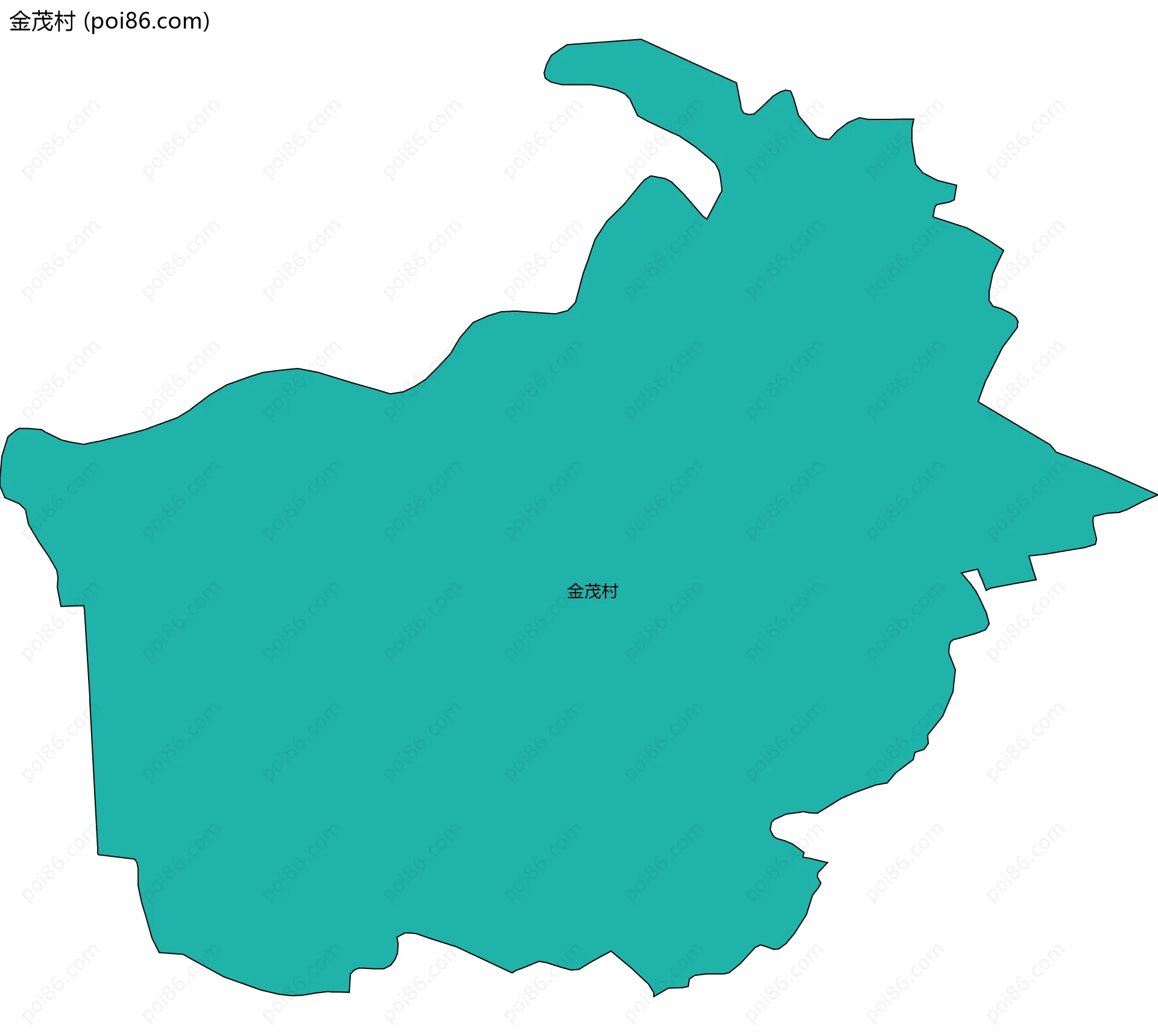 金茂村边界地图