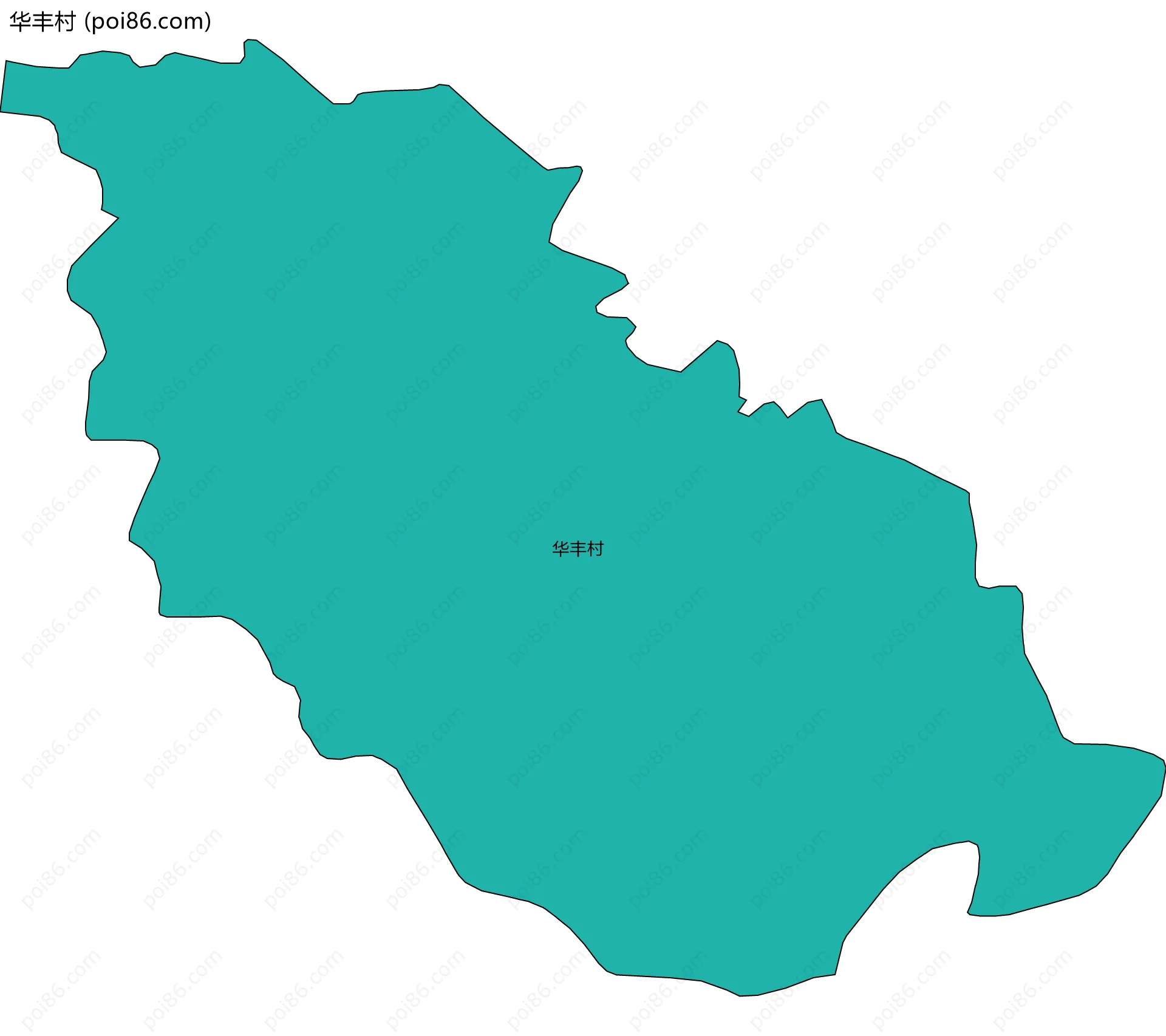 华丰村边界地图
