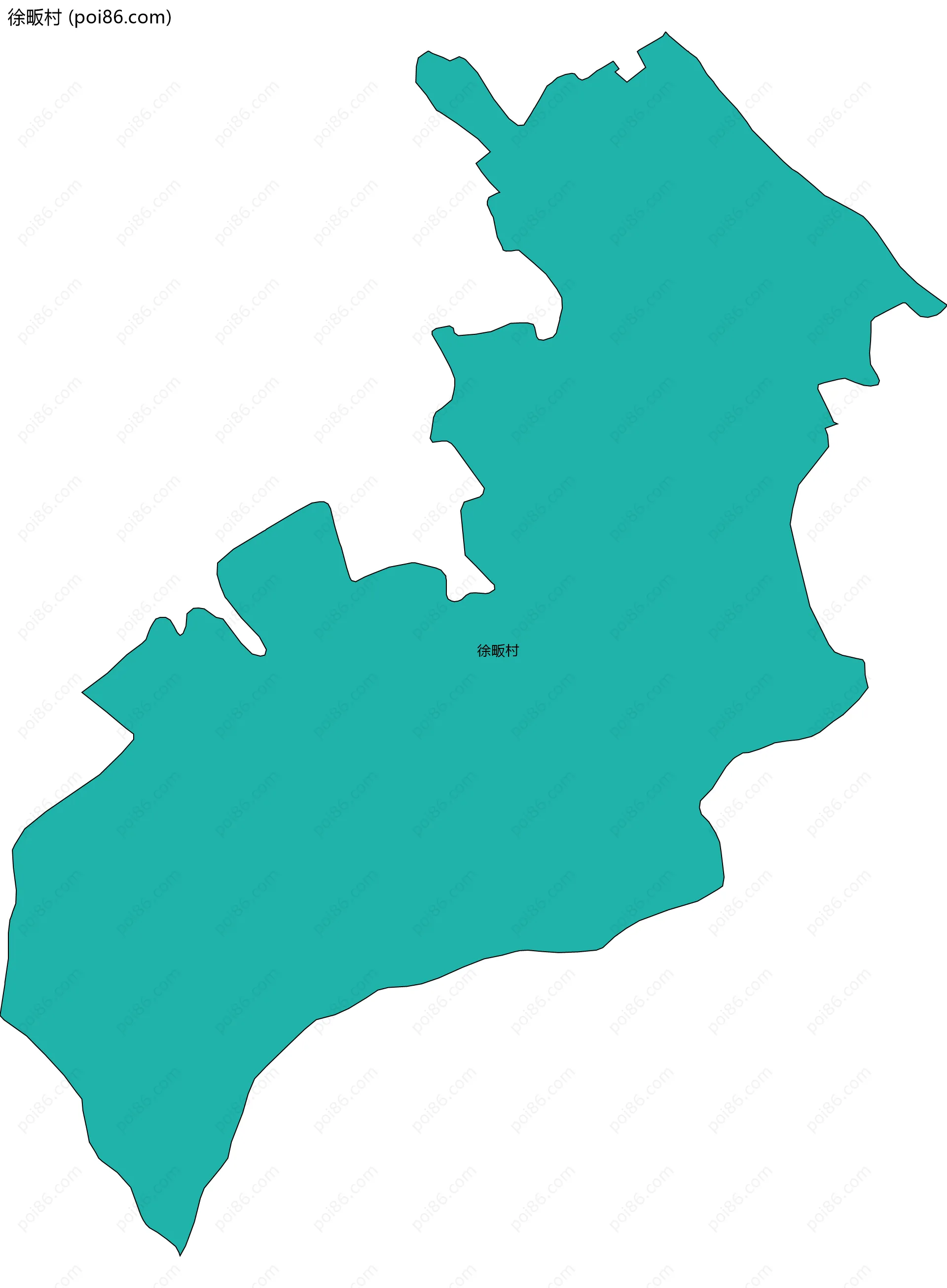 徐畈村边界地图