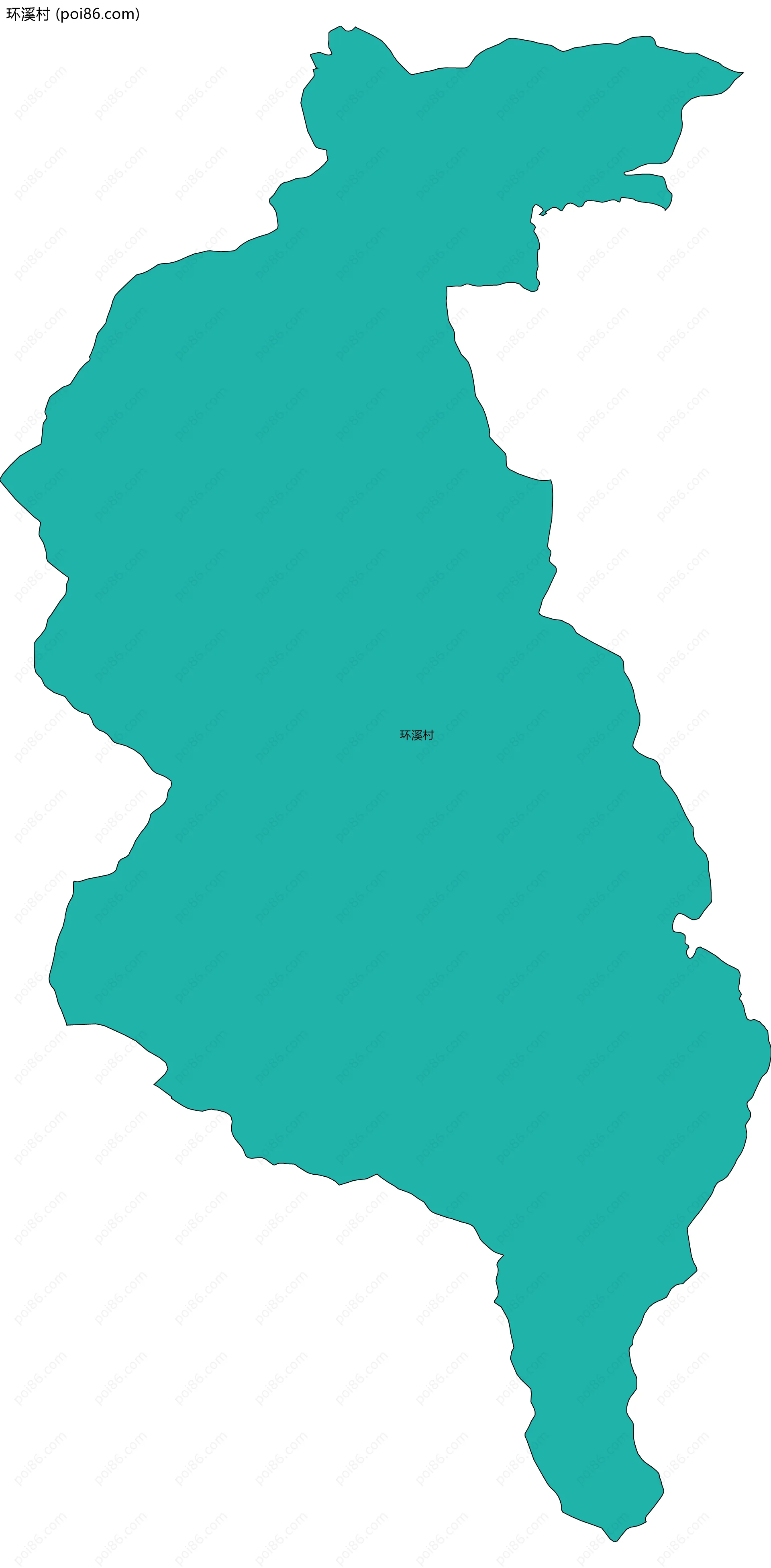 环溪村边界地图