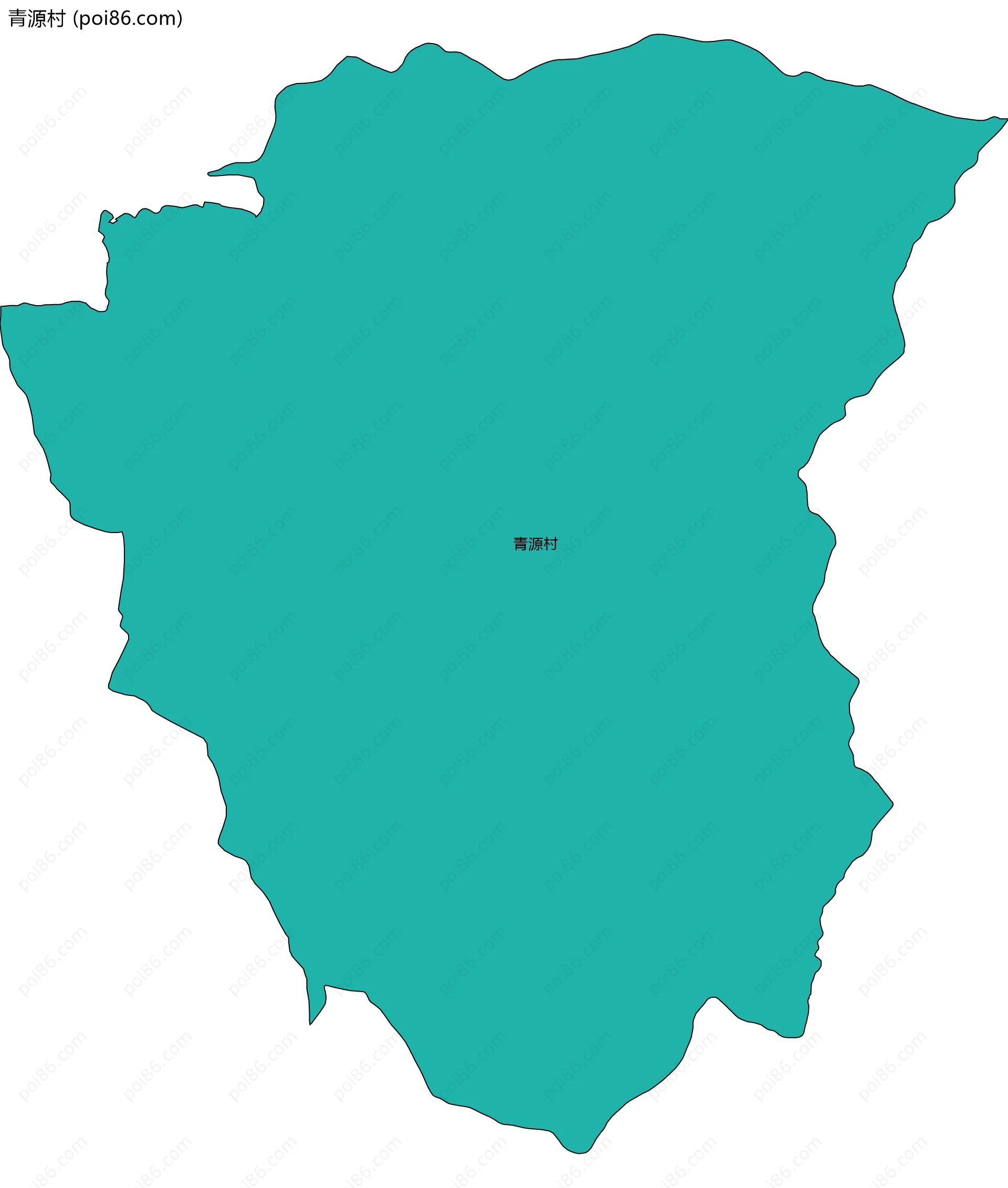 青源村边界地图