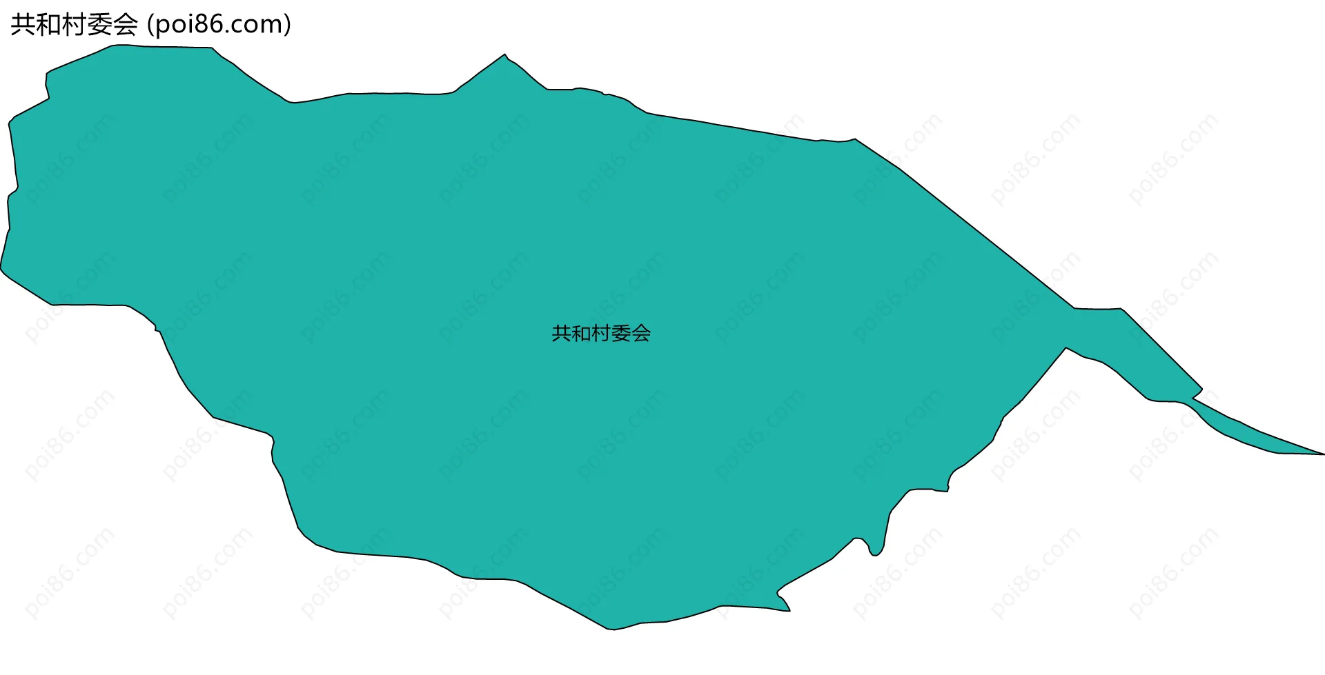 共和村委会边界地图