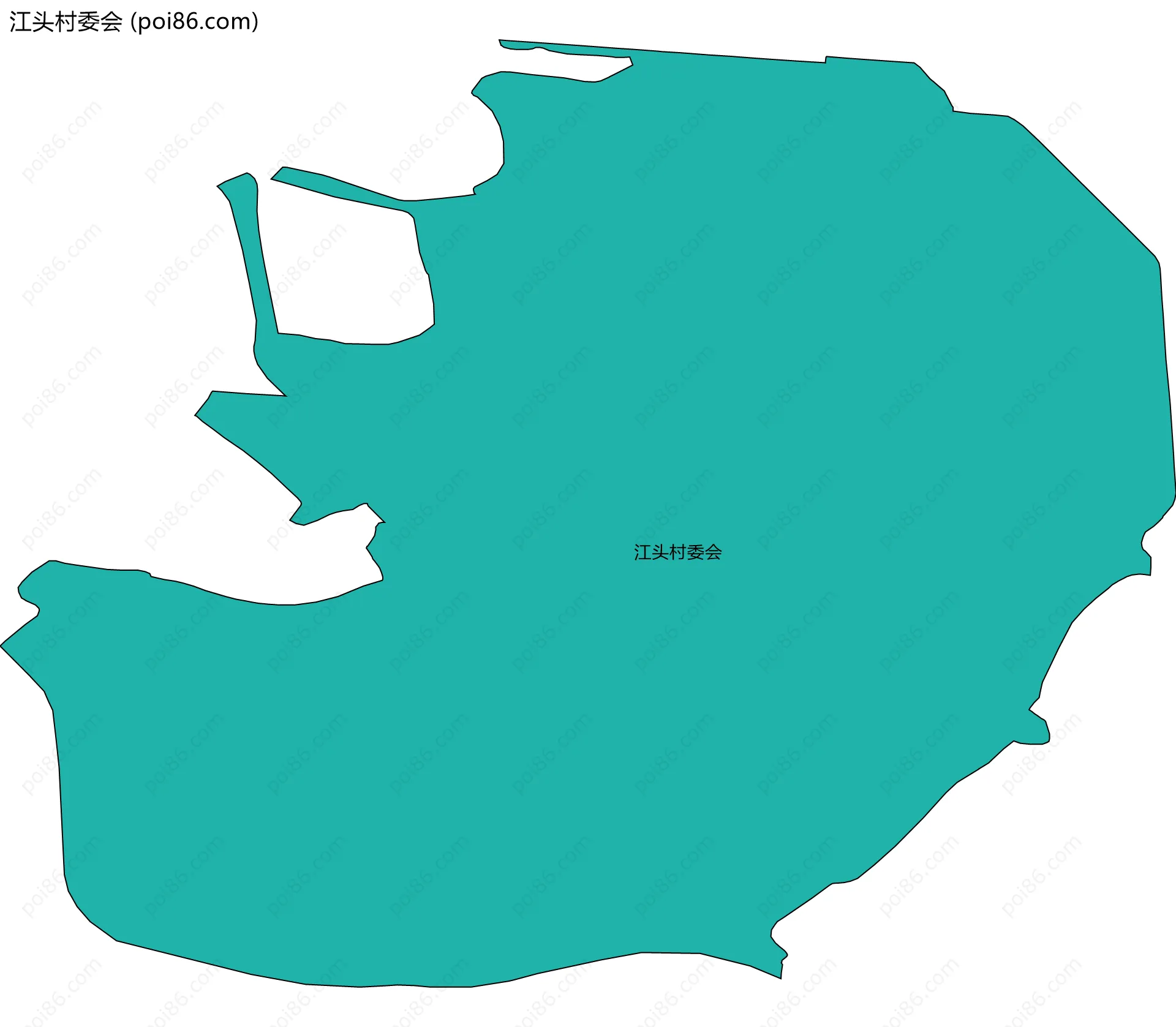 江头村委会边界地图