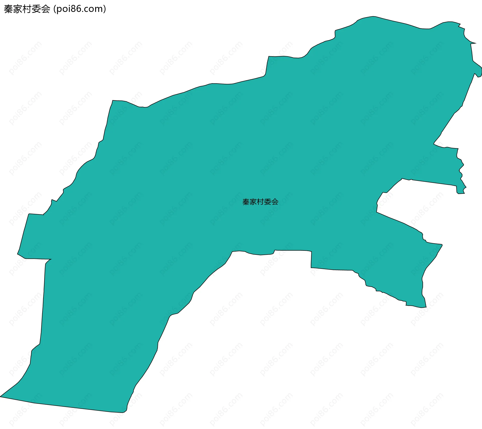 秦家村委会边界地图