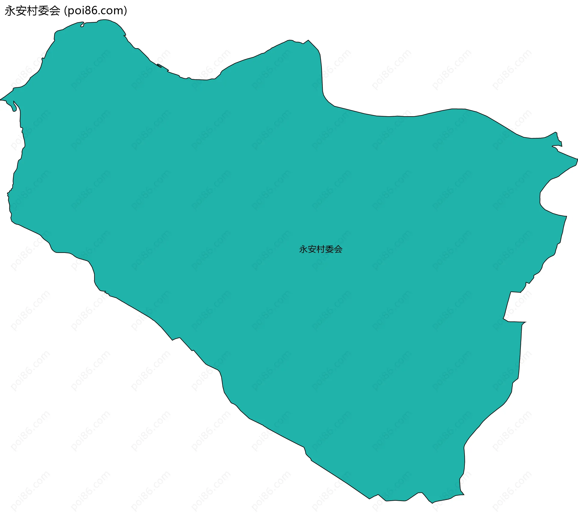 永安村委会边界地图