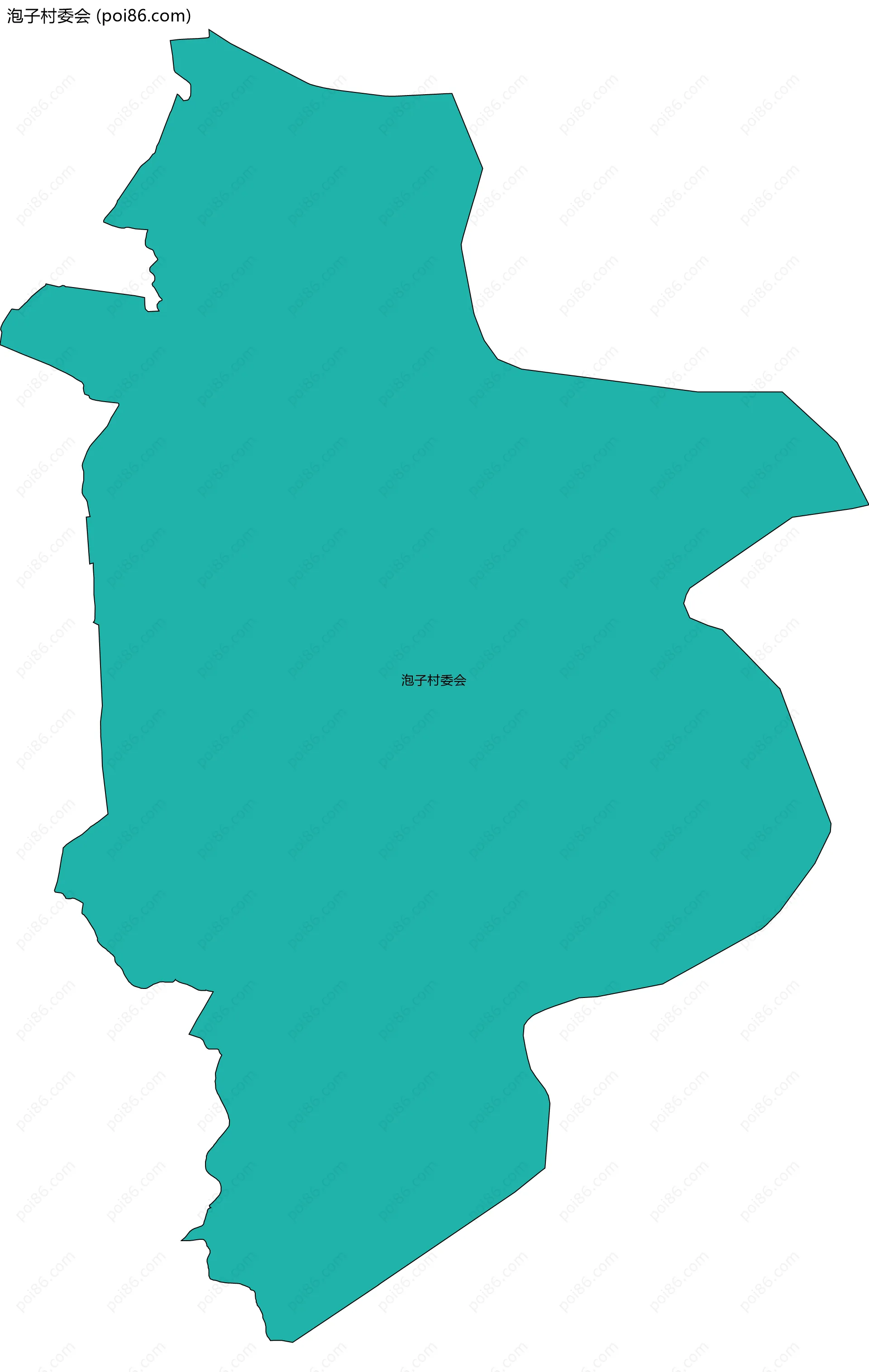 泡子村委会边界地图