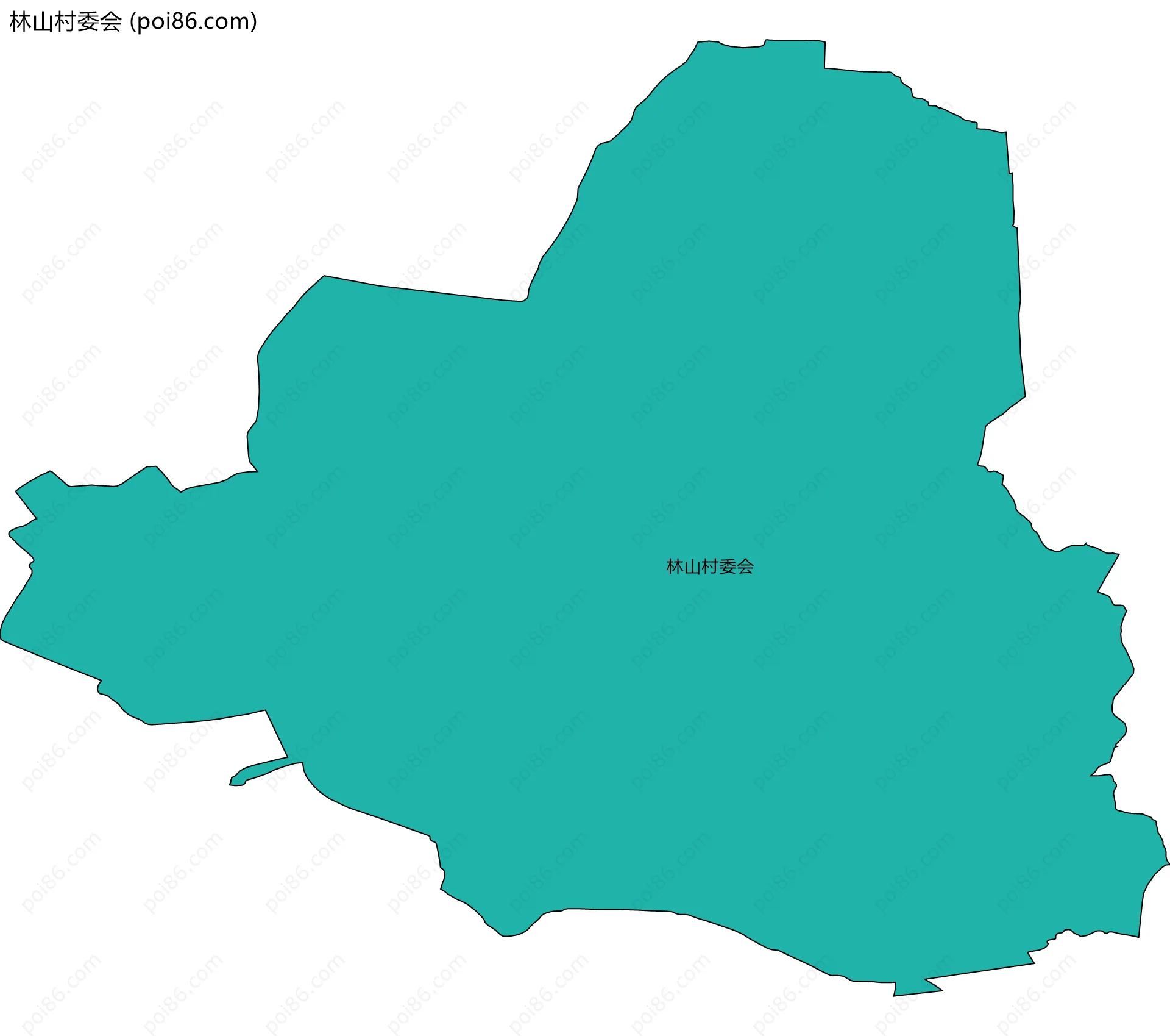 林山村委会边界地图