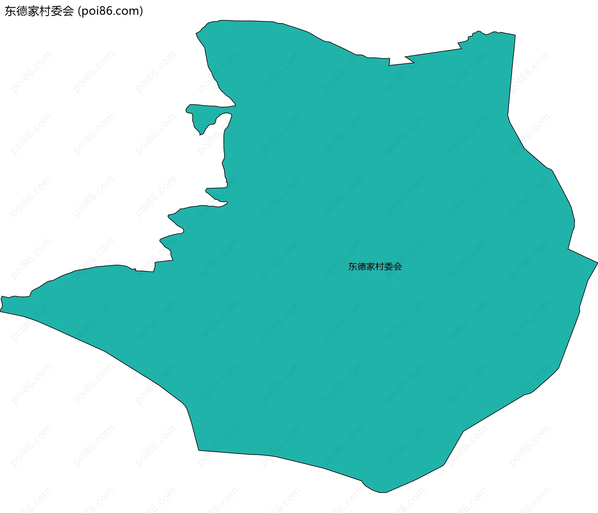 东德家村委会边界地图